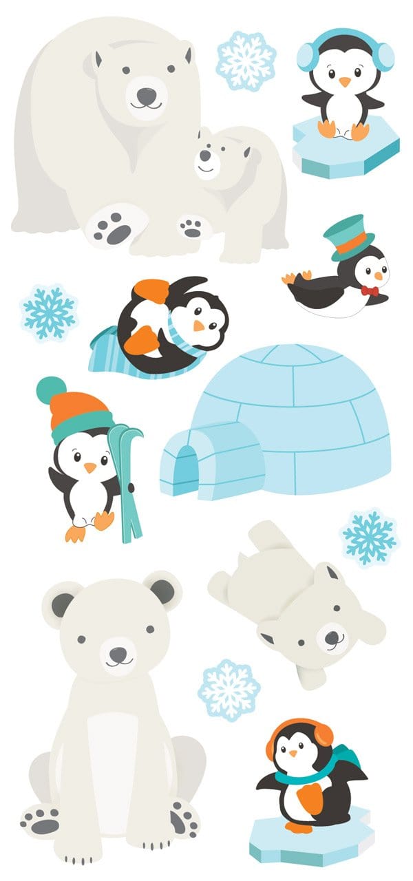  Puffy Stickers - Polar Animals、mySite、ghnorth