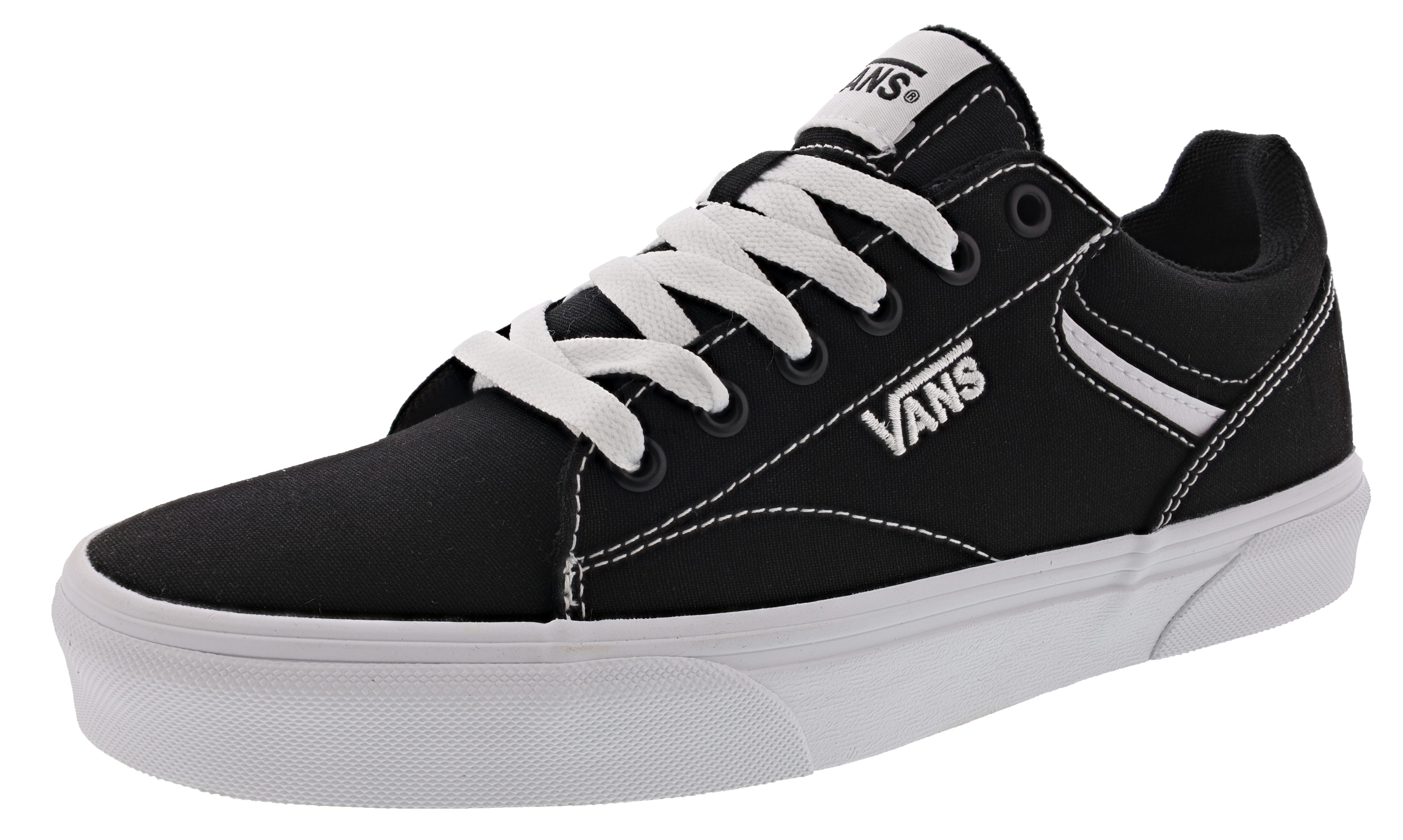 Vans Men's Seldan Low Vulcanized Rubber Lace Up Shoes、mySite、lovesweatpilates