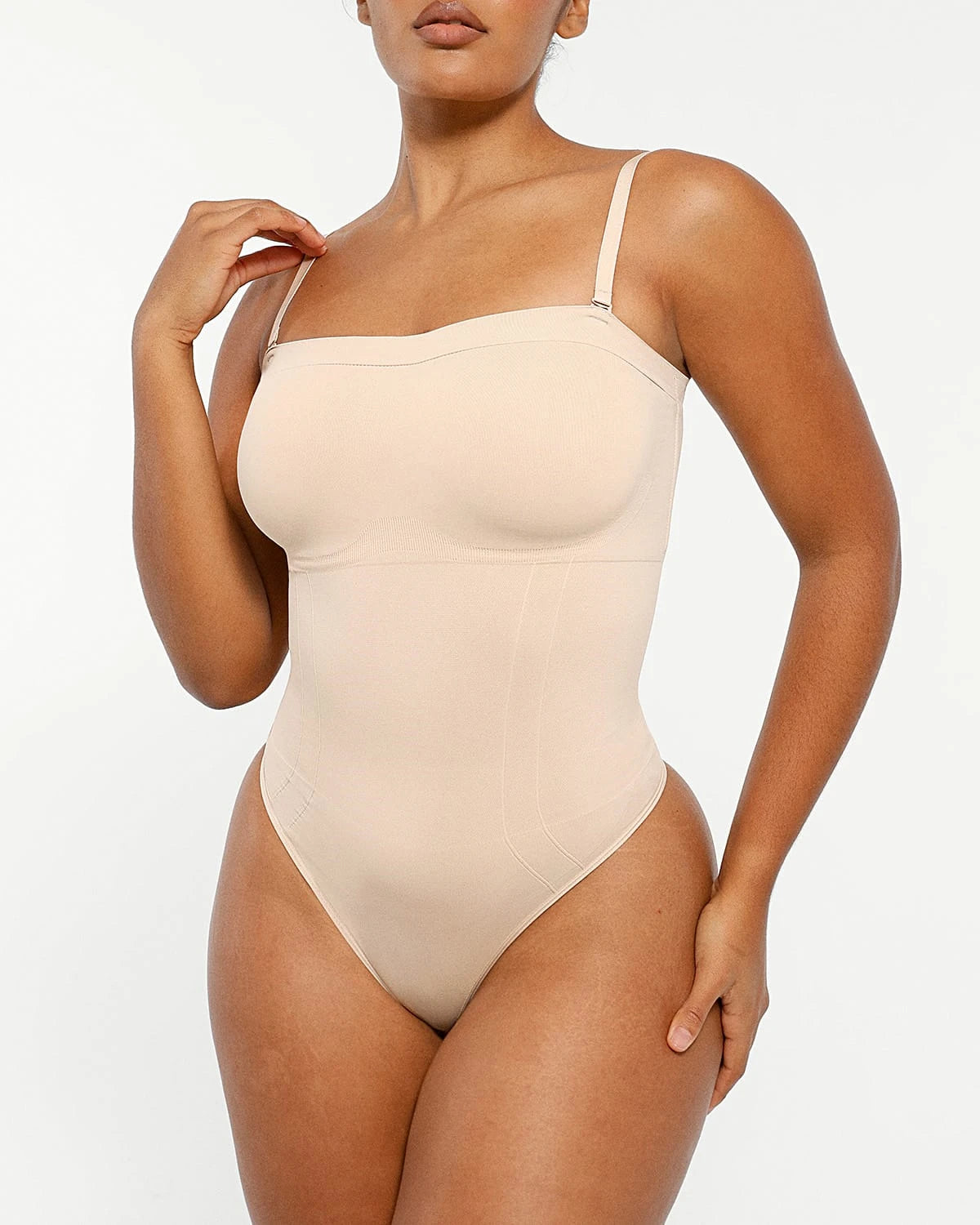 Seamless Sculpt Strapless Thong Bodysuit、mySite、bengalsvssteelers