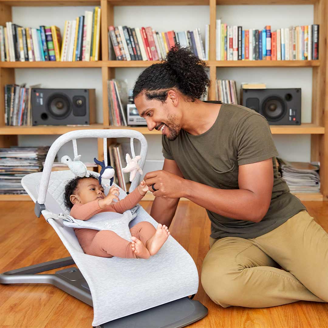  Ergobaby Evolve Baby Bouncer Toy Bar - Ocean Wonders - Grey、mySite、merchandisen