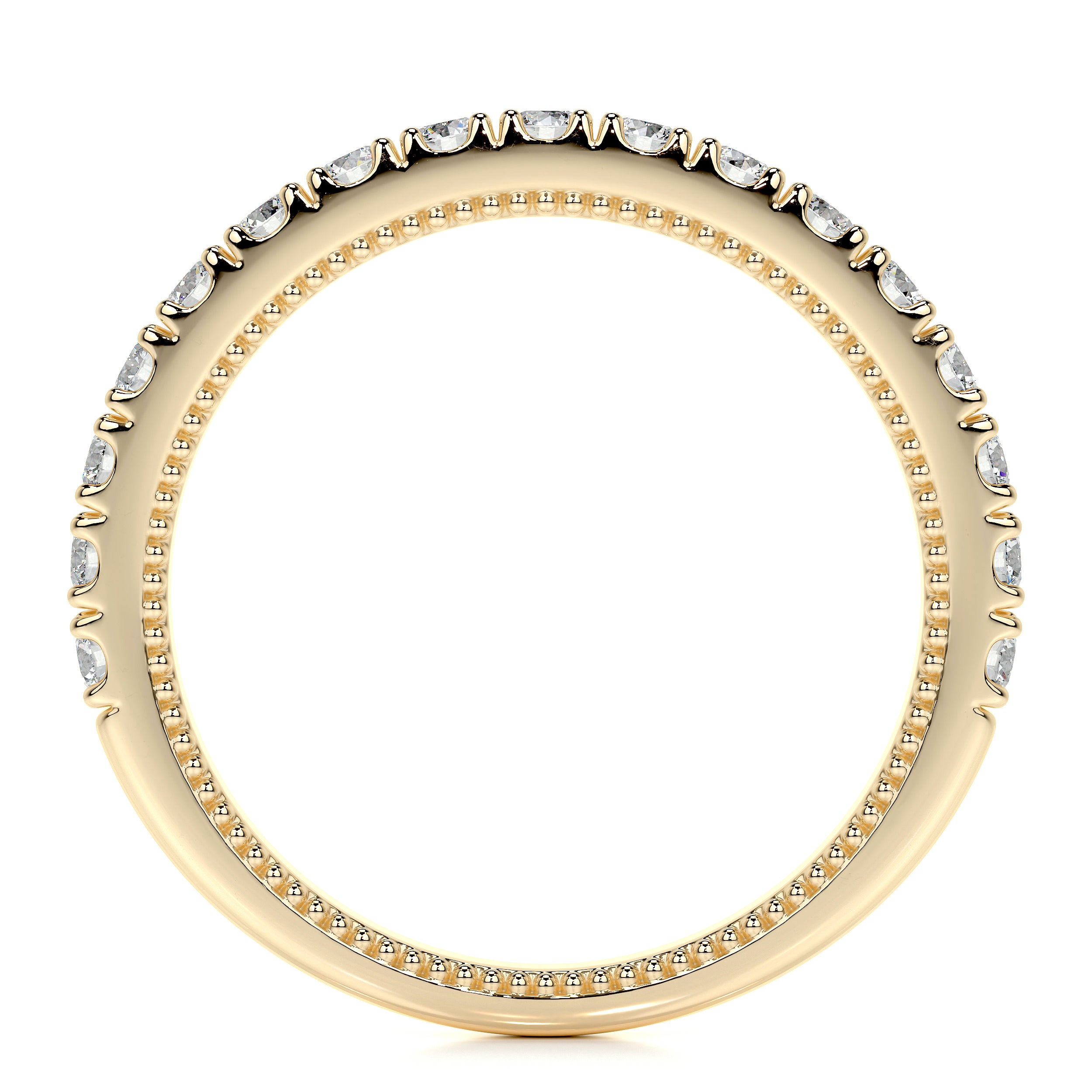 Blair Lab Grown Diamond Milgrain Wedding Ring (0.5 Carat) -18K Yellow Gold、mySite、hinf8tx79