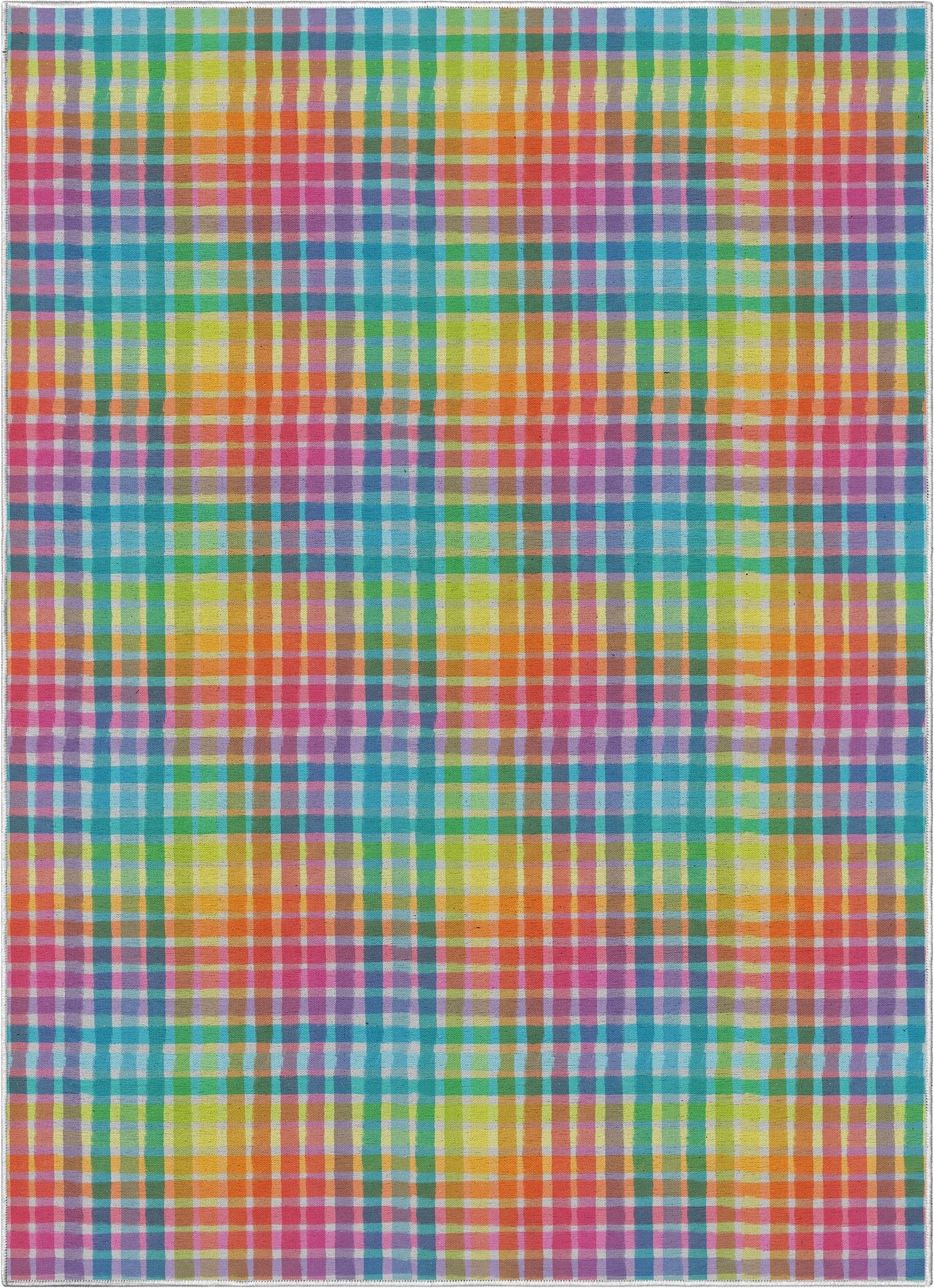 Crayola Plaid Area Rug By Well Woven、mySite、gigharbornorthrealestate