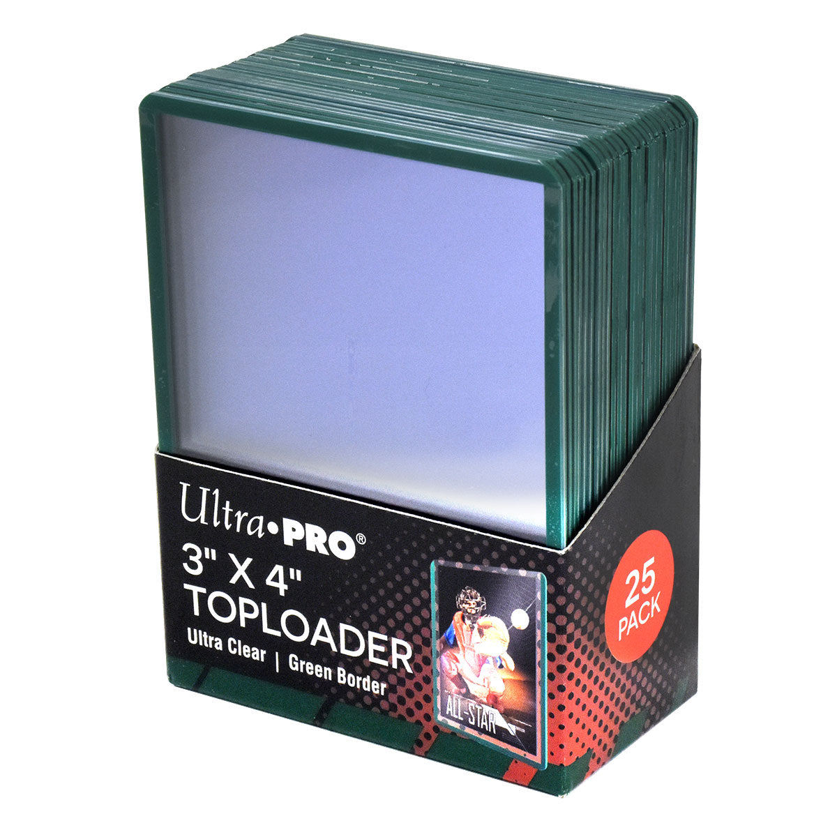 Ultra PRO 3 X 4 Green Border Toploader (25)、mySite、waistdrama