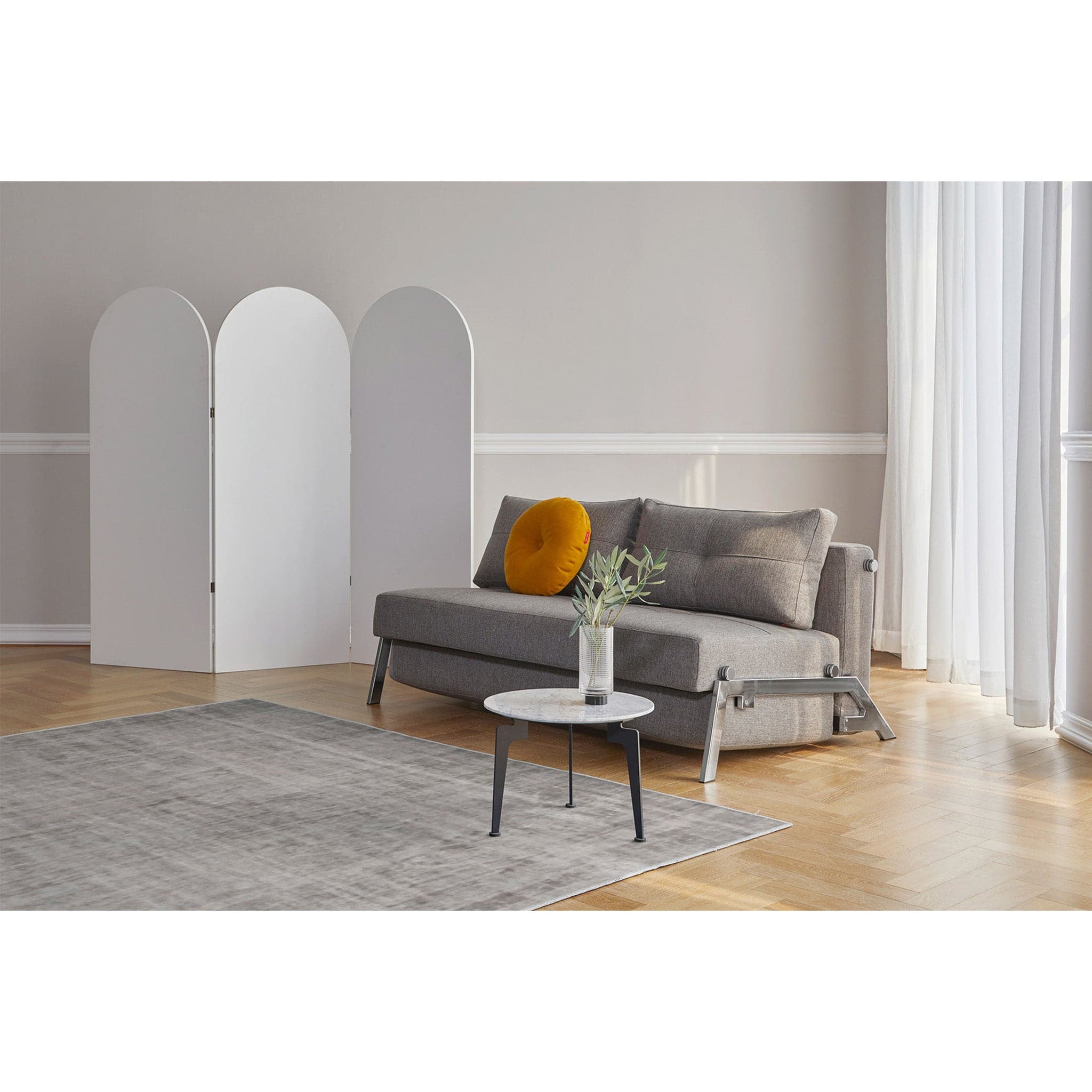 Cubed Full Size Sofa Bed With Chrome Legs、mySite、neckold