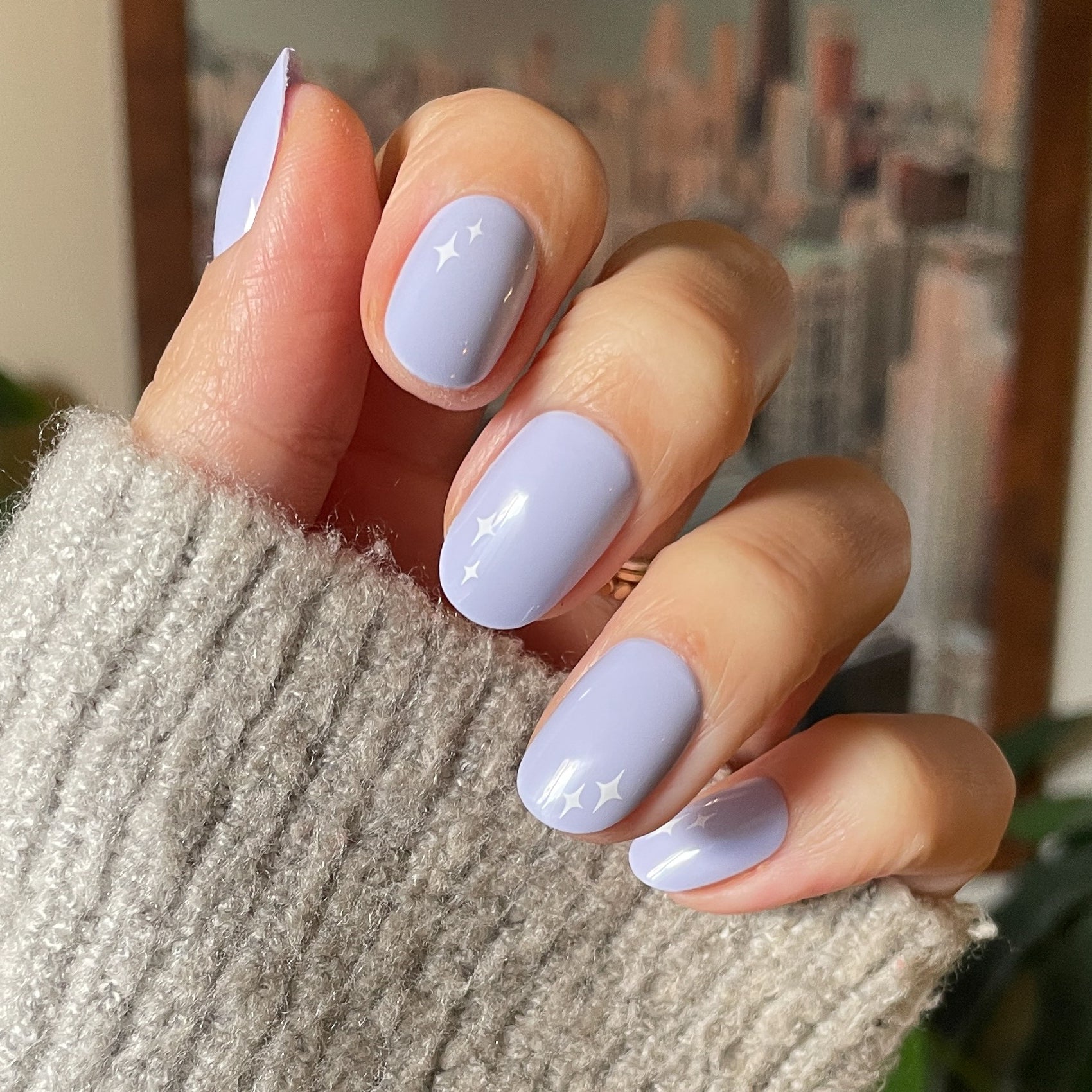 Sparkle Accent | Short | Round - Tab Press-On、mySite、solidvoid