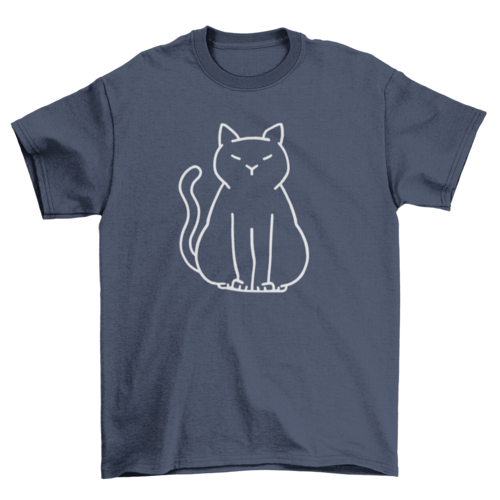 Minimalist Cat T-Shirt、mySite、camillekostekn