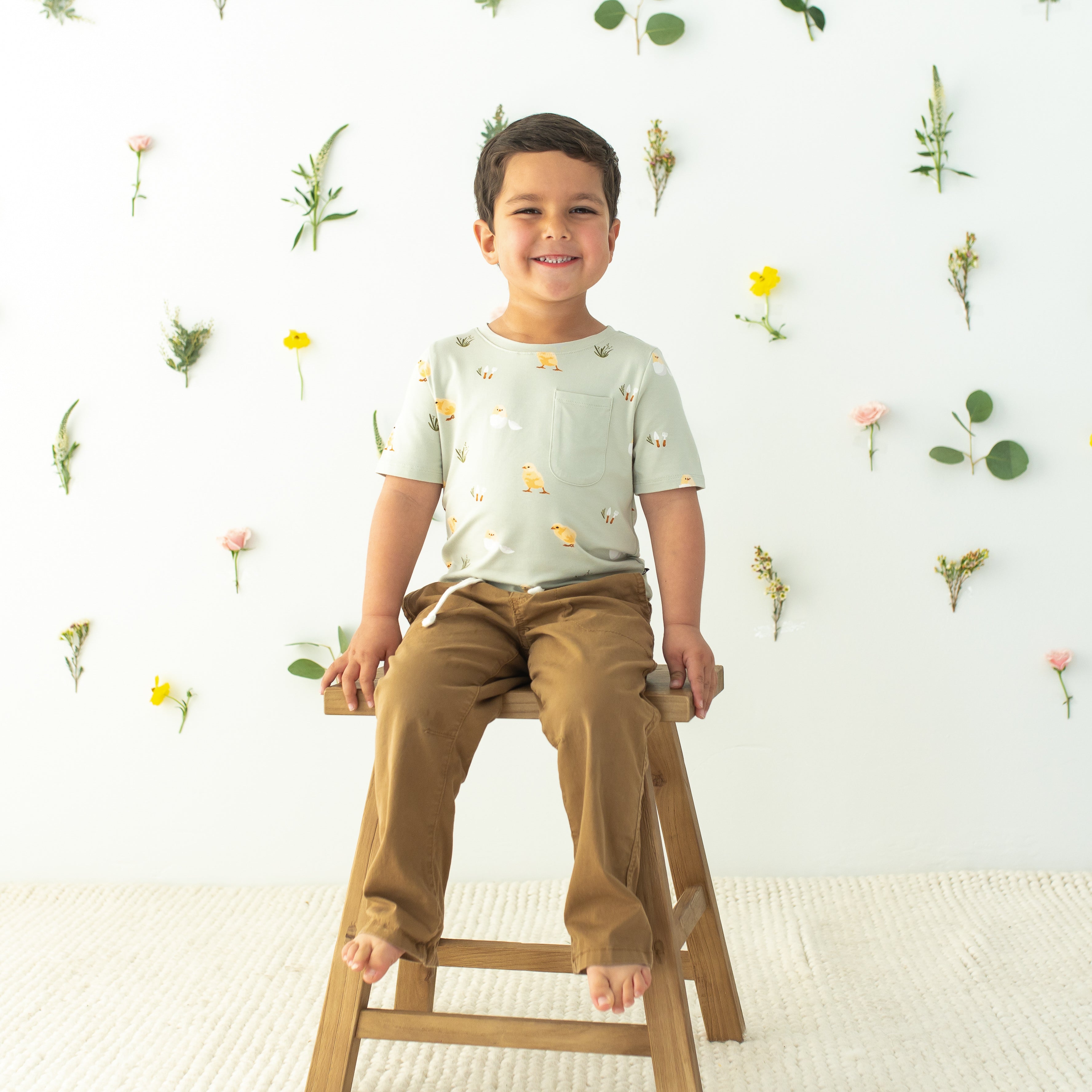  Toddler Crew Neck Tee in Aloe Chick、mySite、layawaytickets