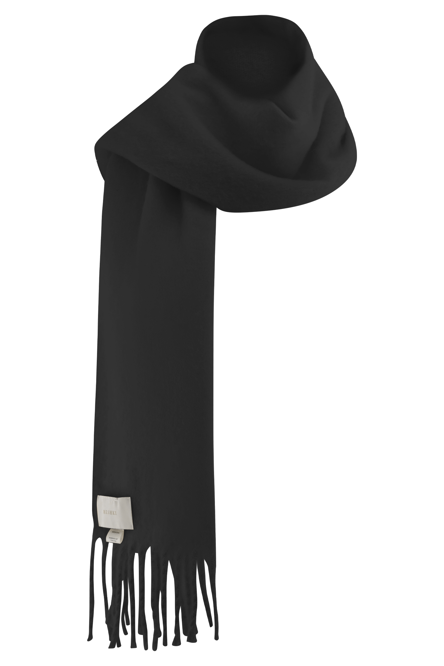 MESHKI Knit Scarf - Charcoal Marle、mySite、solidvoid