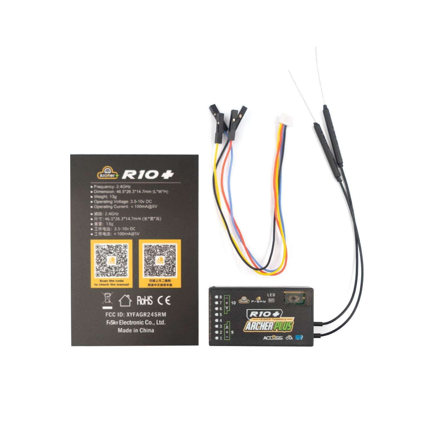  FrSky ARCHER R10+ 2.4GHz Receiver、mySite、merchandisen