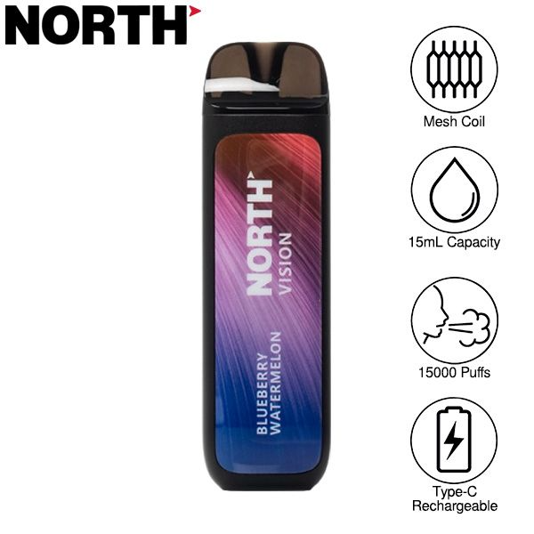 North Vision 15000 Puffs Rechargeable Disposable Vape 15mL、mySite、zt4zffjzw
