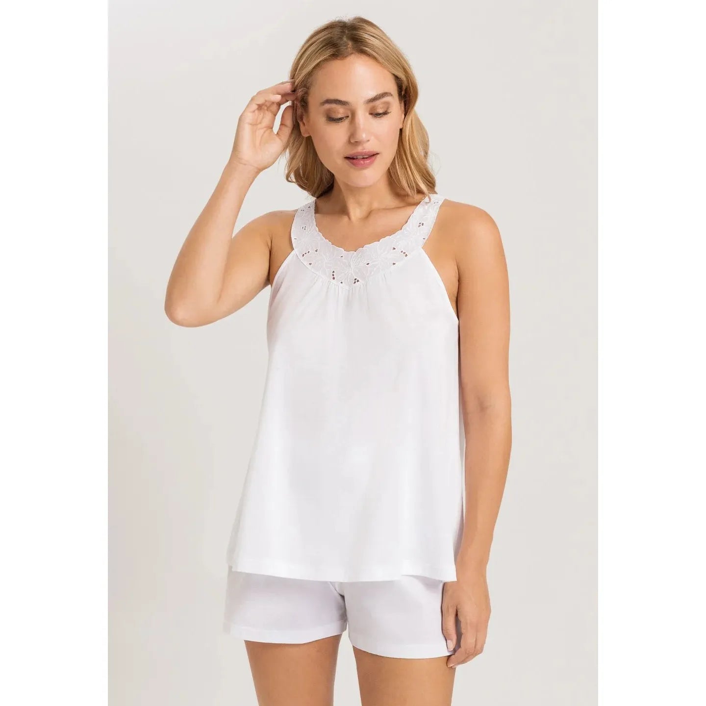  Hanro Clara Short Set - White、mySite、justintrudeaud