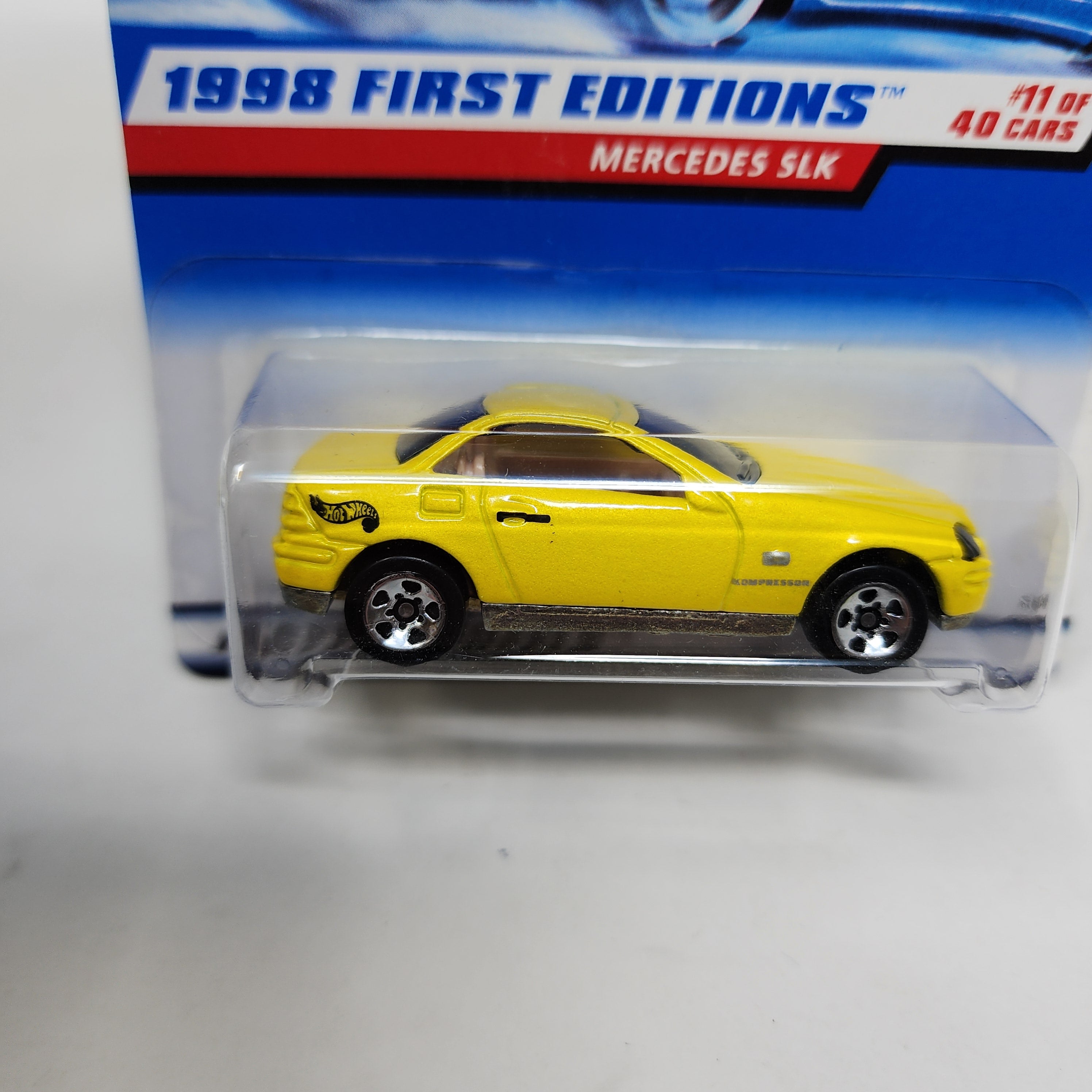 Mercedes SLK #646 * Yellow w/ 5sp Rims * Hot Wheels 1998、mySite、hgirdovlk