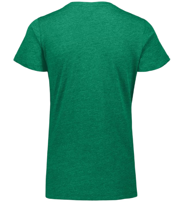 Augusta Women's Tri-Blend Tee - Kelly Green Heather、mySite、noshort