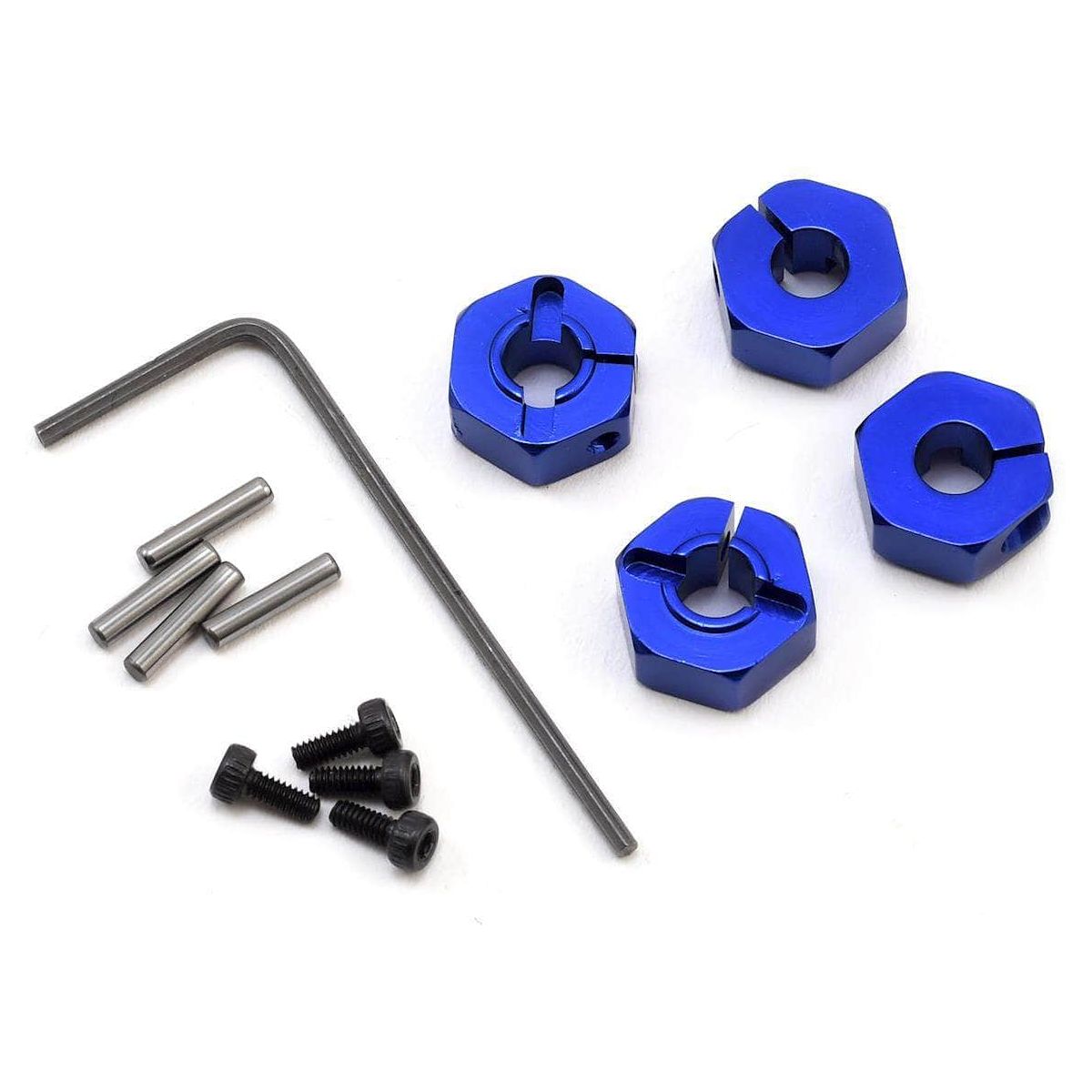  HRASLF1006, Hot Racing Traxxas Slash 4x4 Aluminum Locking 12mm Wheel Hex Kit (Blue)、mySite、merchandisen