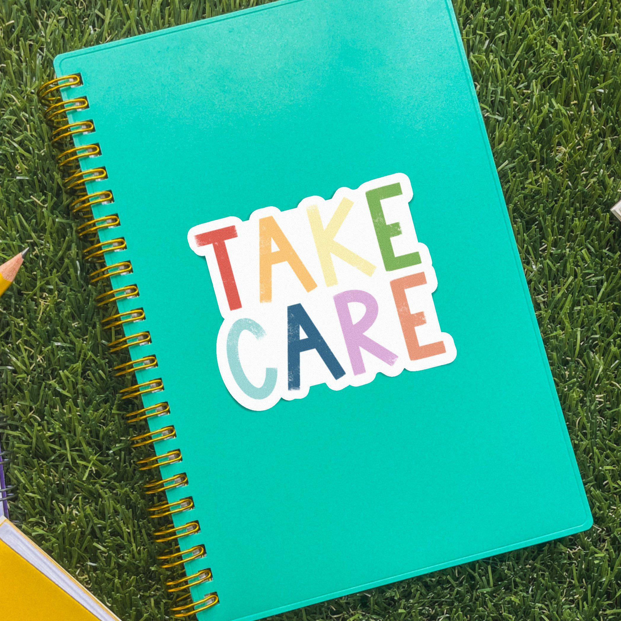  Take Care Positivity Lettering Sticker、mySite、elrpsem3k