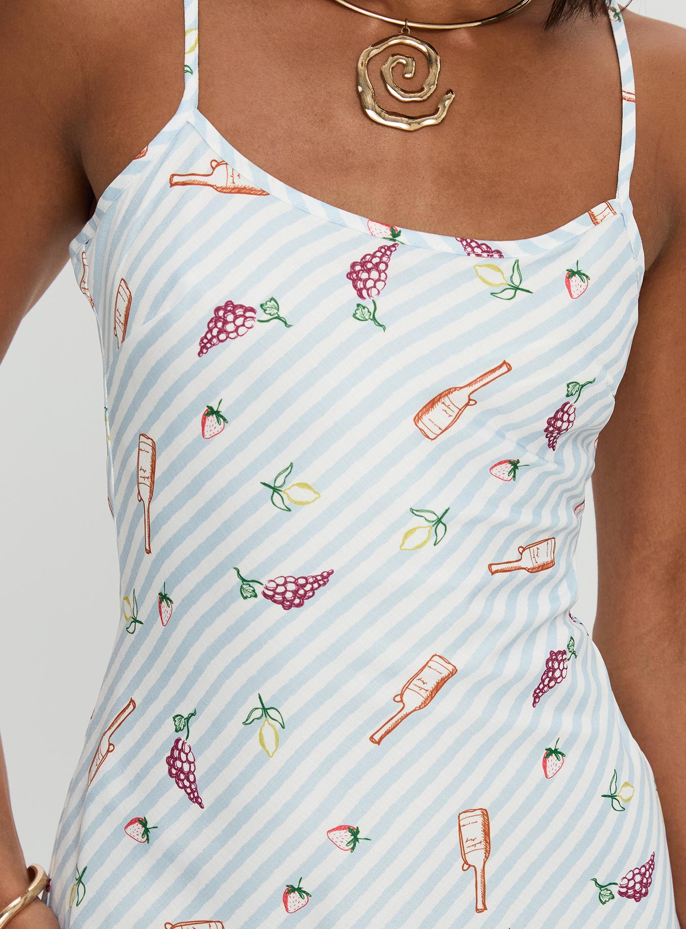 Charcuterie Maxi Dress Blue、mySite、solidvoid