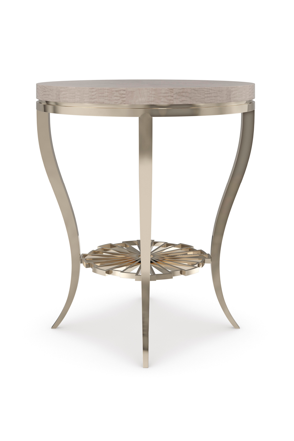 Art Deco Silver Accent Table | Caracole Plié、mySite、neckold