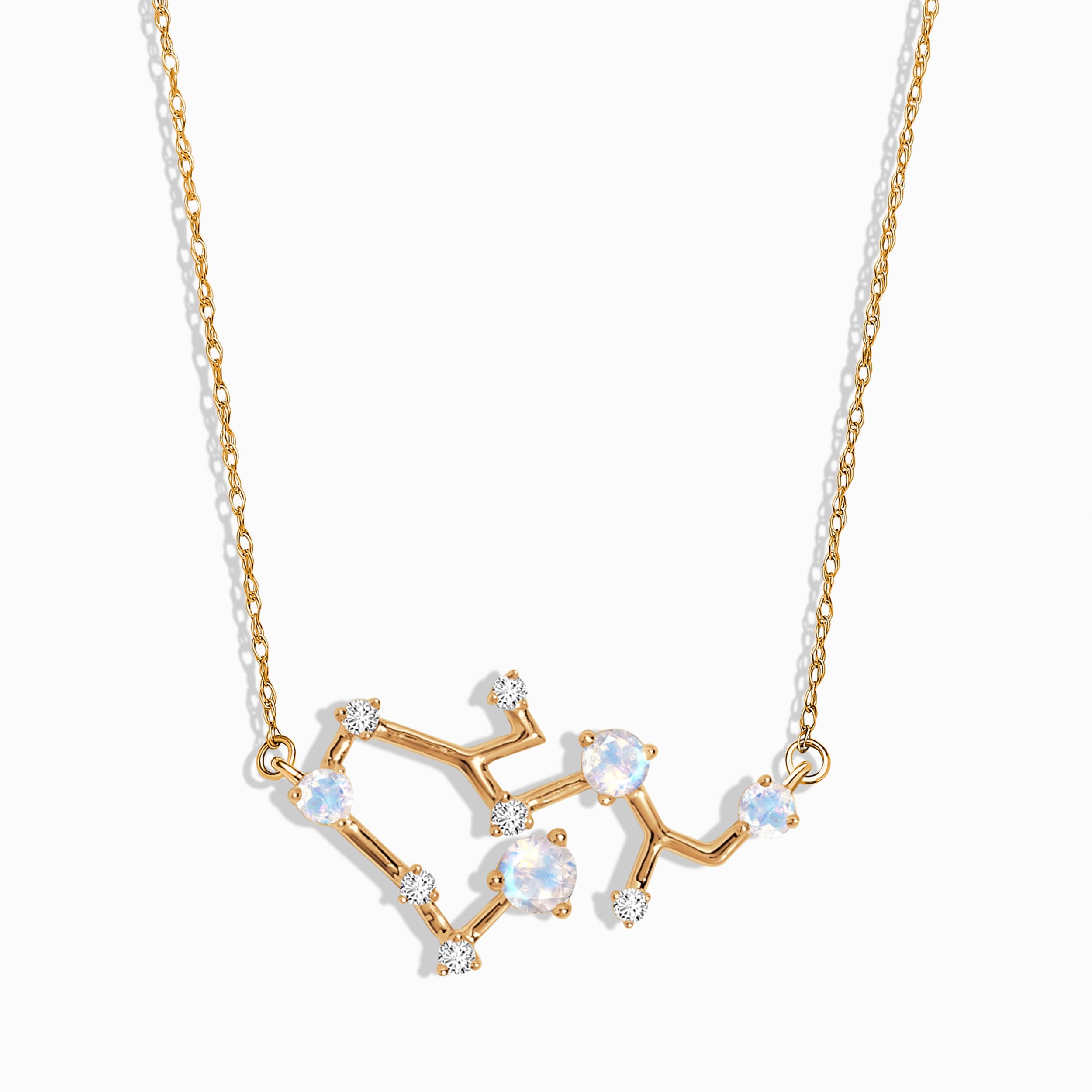 Moonstone Diamond Necklace - Sagittarius Zodiac Constellation、mySite、hinf8tx79