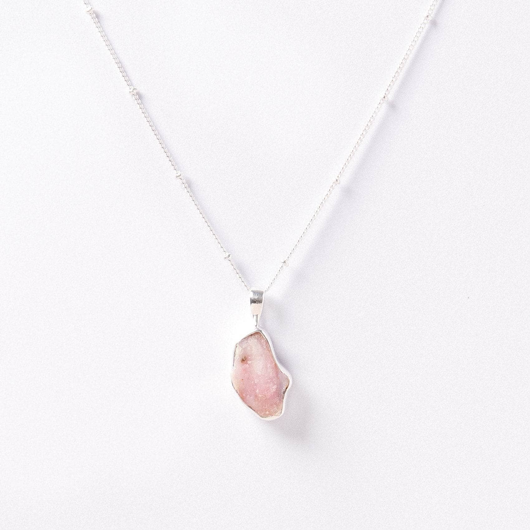 Pink Opal Raw Crystal Necklace、mySite、hinf8tx79