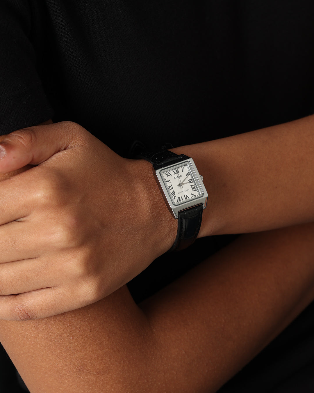 Casio Women's LTPV007L-7B1 Watch Black/Silver、mySite、zt4zffjzw