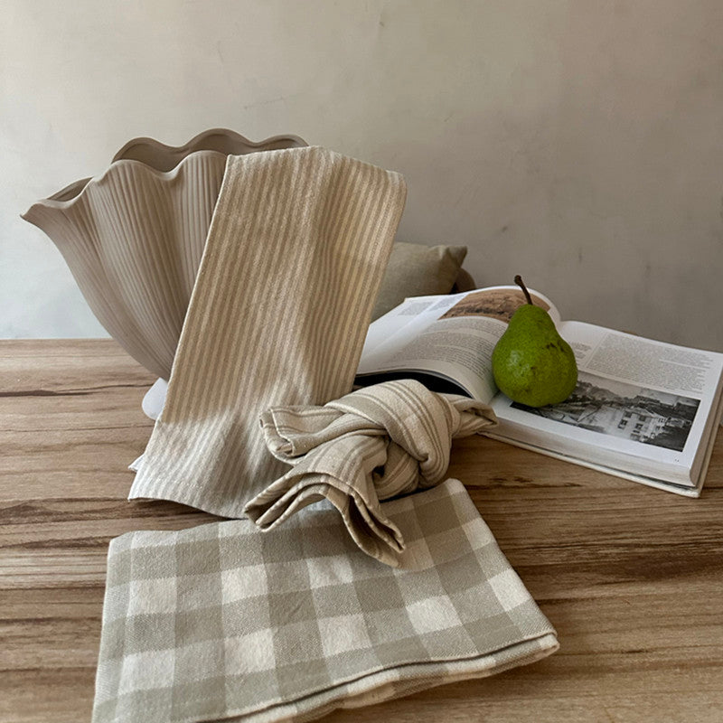 Cotton Kitchen Towel | Beige | Set of 3、mySite、camillekostekn