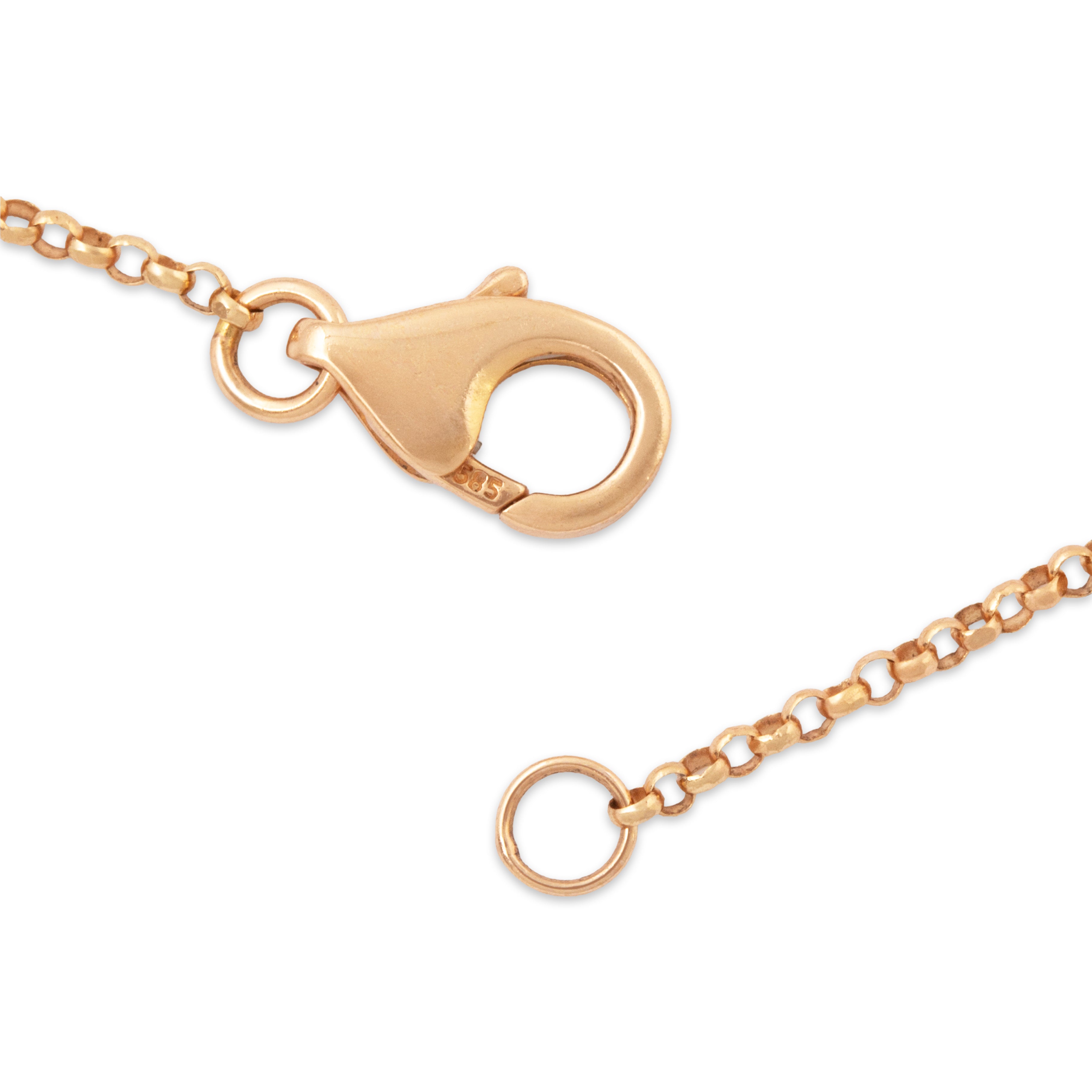 Vintage Large 14k Rose Gold 1.52cttw Tourmaline Amethyst Leaf Array Necklace 18、mySite、hinf8tx79