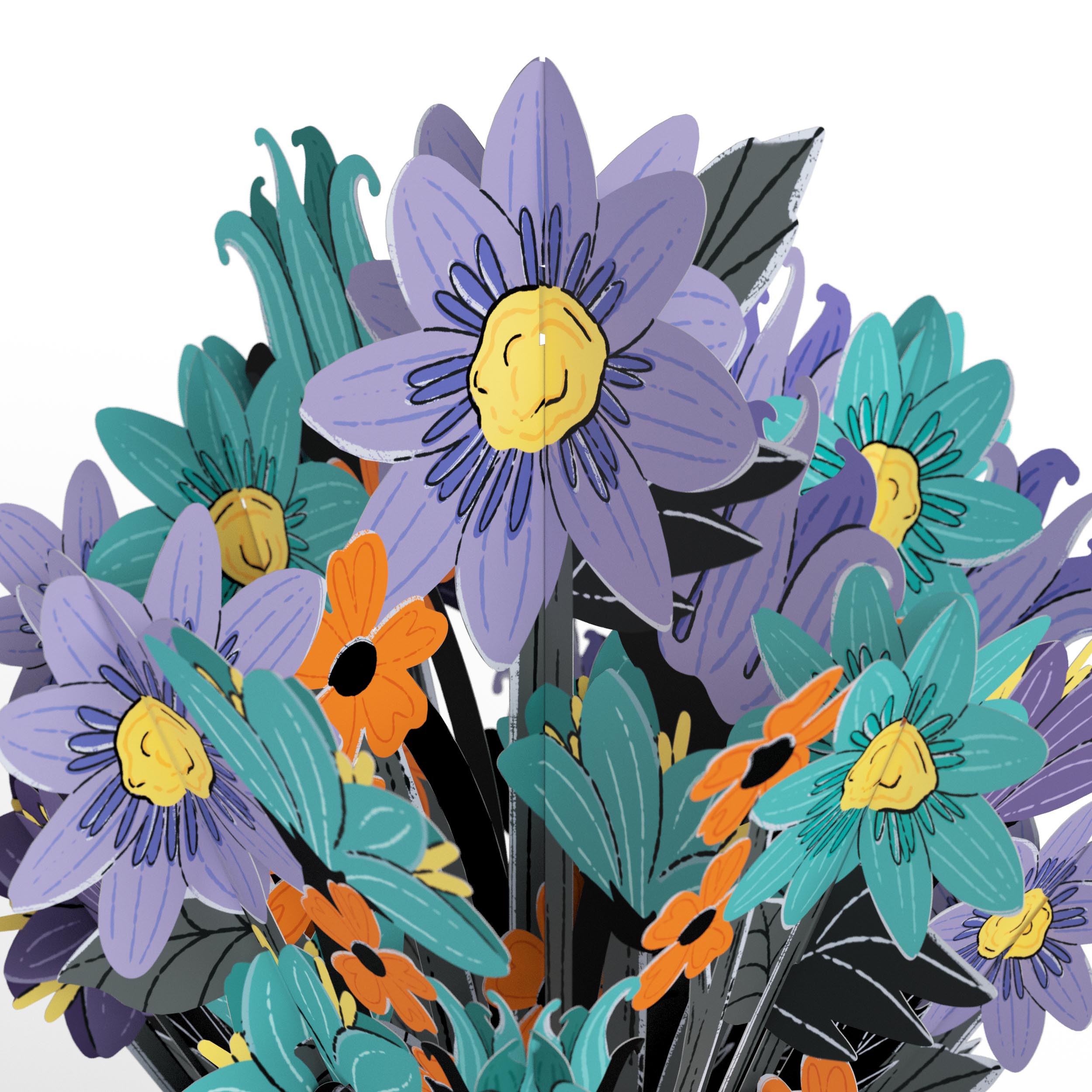 Disney Tim Burton’s The Nightmare Before Christmas Birthday Pop-Up Card & Flower Buds Bouquet Bundle、mySite、solidvoid