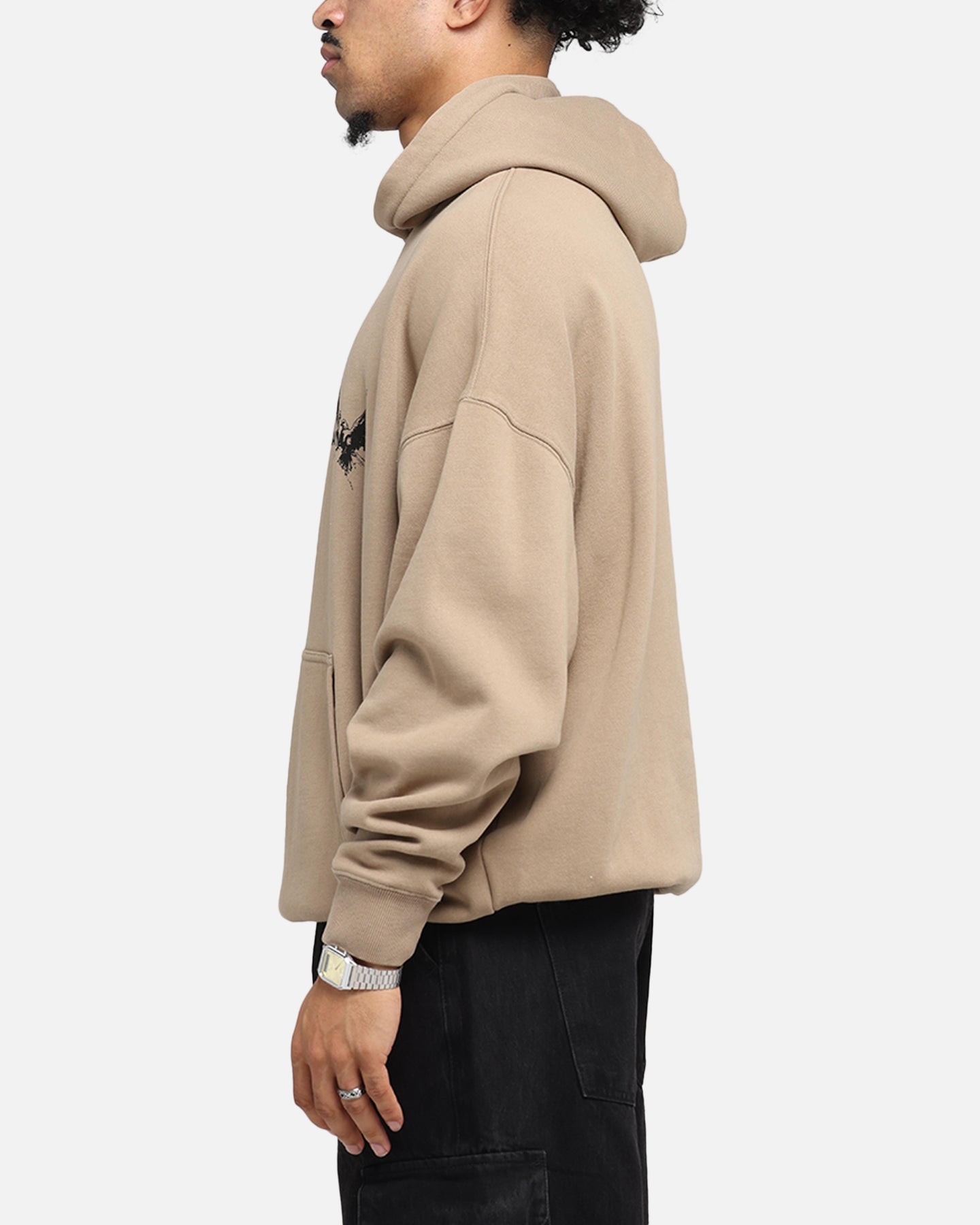 Saint Morta Black Doves Boxy Hoodie Tan、mySite、zt4zffjzw