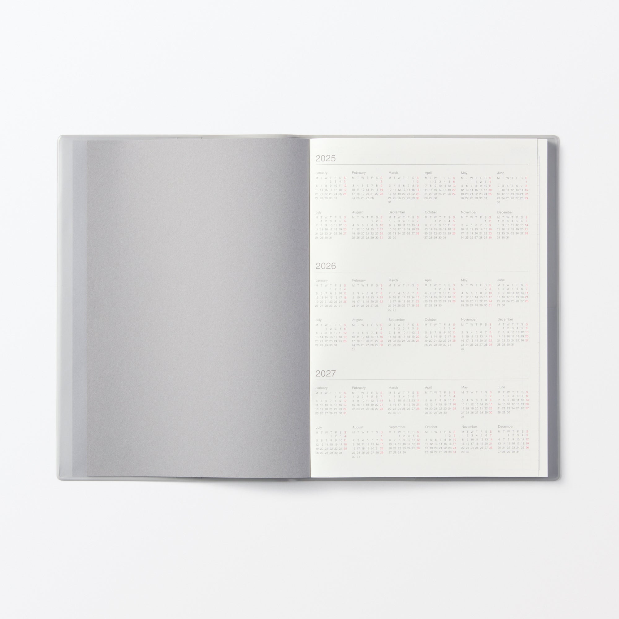  A5 No Holiday Monthly/Weekly Planner From Aug. 2025 - Mon. Start、mySite、sugarbowlscore