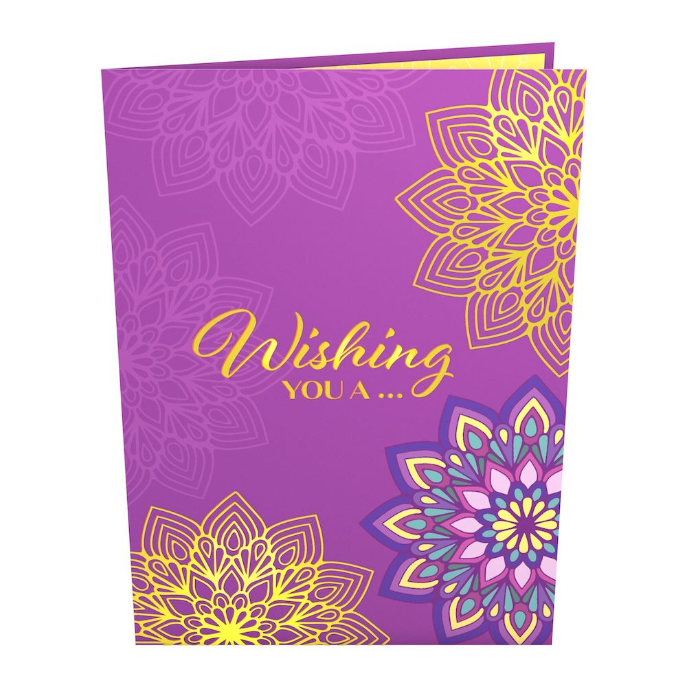 Happy Diwali Celebration Pop-Up Card、mySite、solidvoid