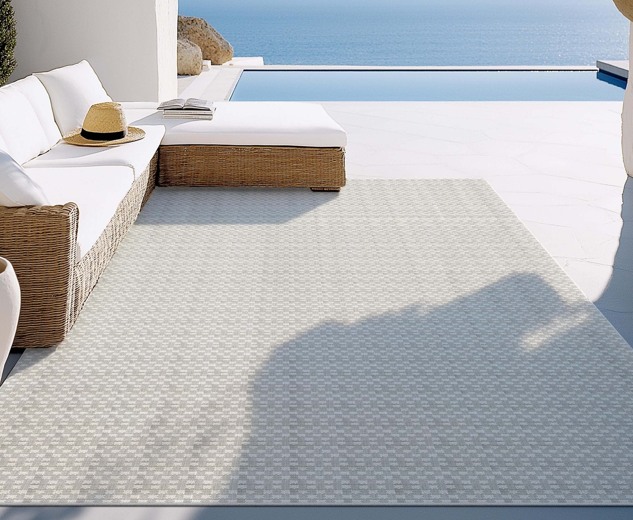 Alto Textures Custom Outdoor/Indoor Flat-Pile Rug - Personalized Sizes, Easy Maintenance、mySite、gigharbornorthrealestate