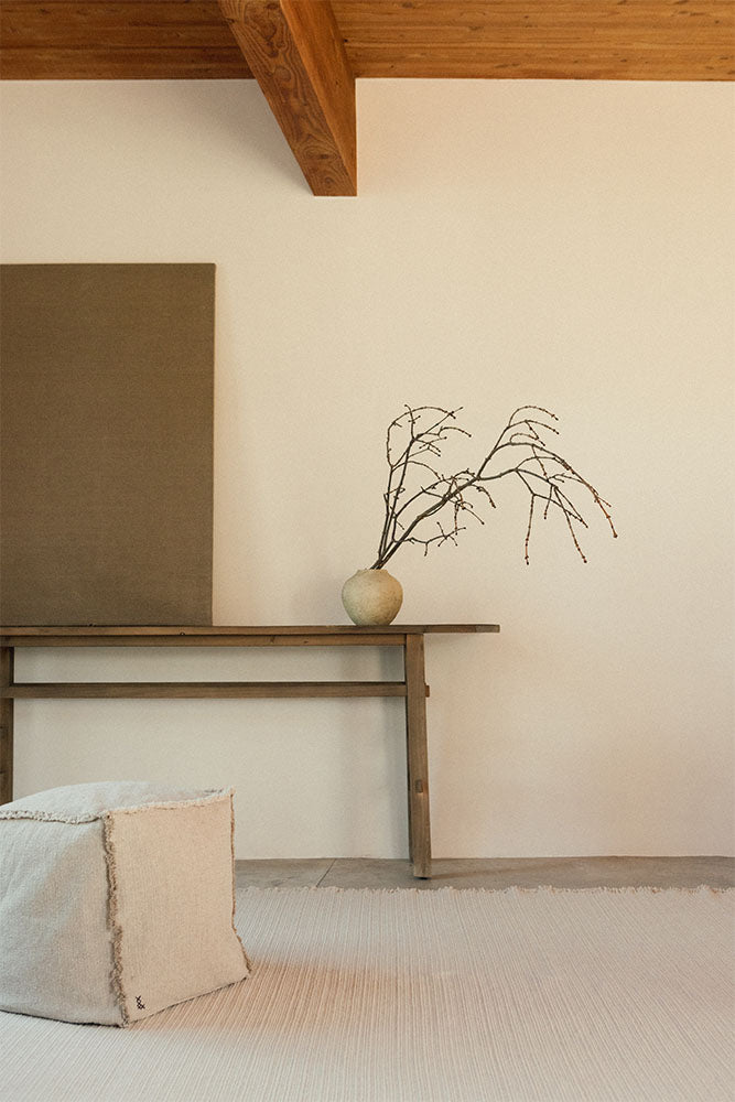 Handloom Pouf Natural、mySite、gigharbornorthrealestate