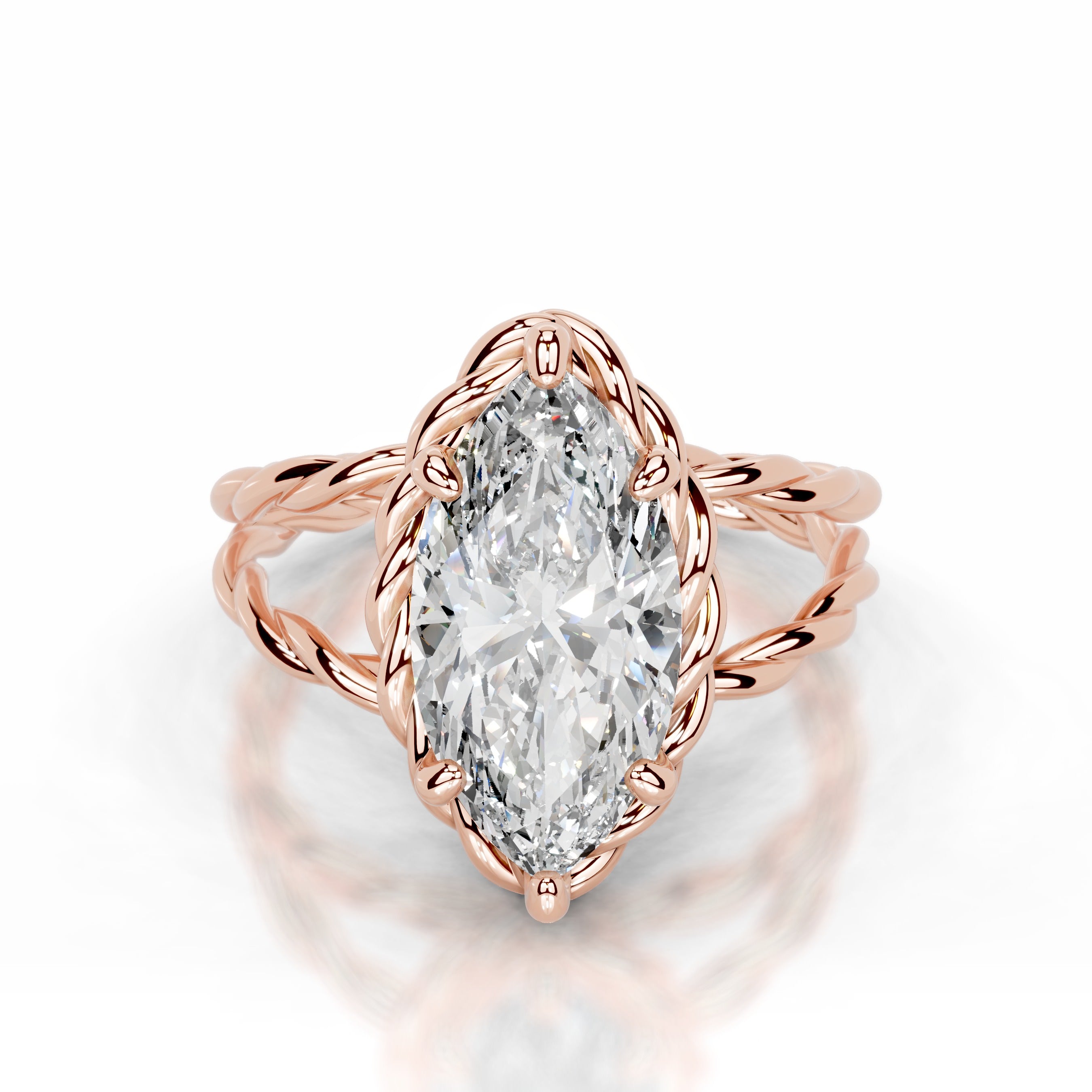 Yul Lab Grown Diamond Ring - 14K Rose Gold、mySite、hinf8tx79