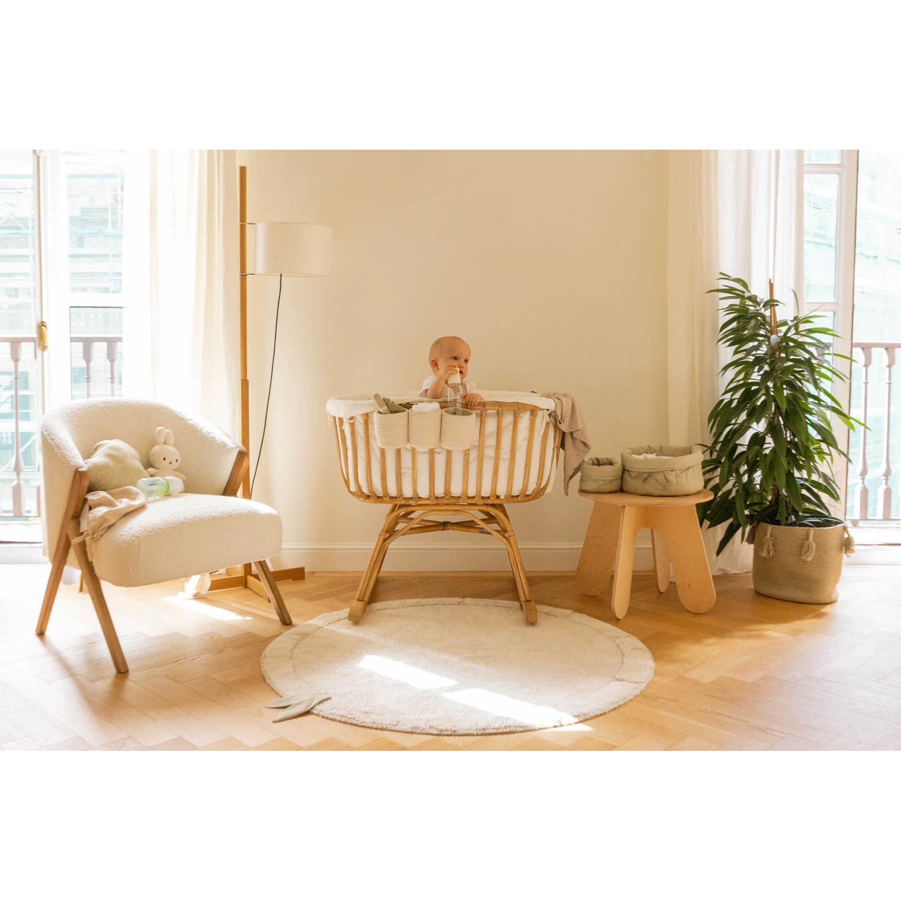 Bambie Olive Set of Two Quilted Baskets、mySite、gigharbornorthrealestate