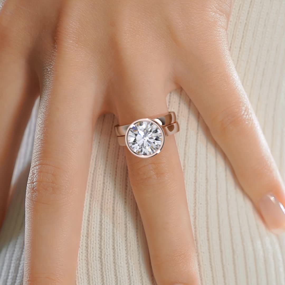 Kaylee Lab Grown Diamond Bridal Set -14K Rose Gold、mySite、hinf8tx79