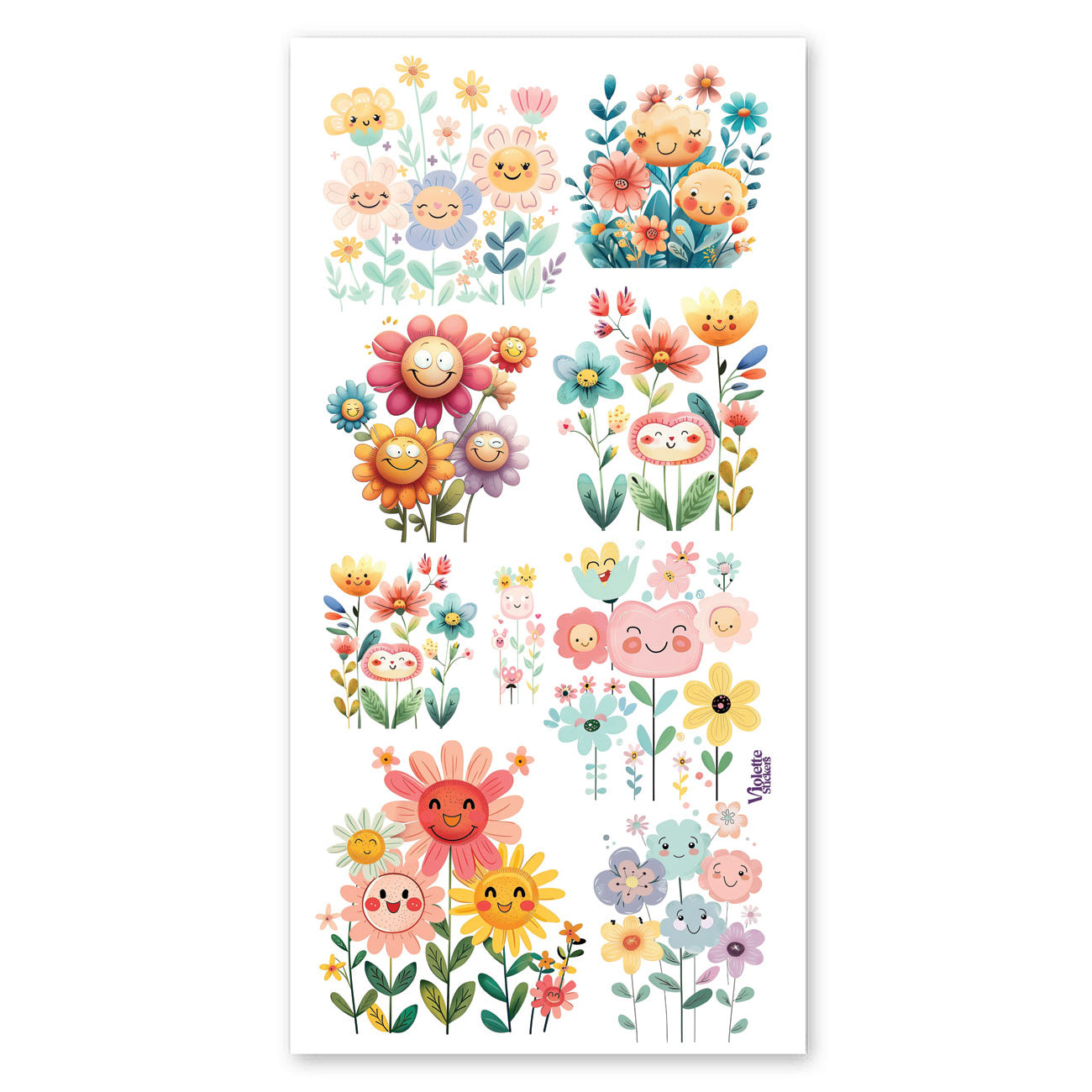  Happy Flowers Stickers、mySite、ghnorth