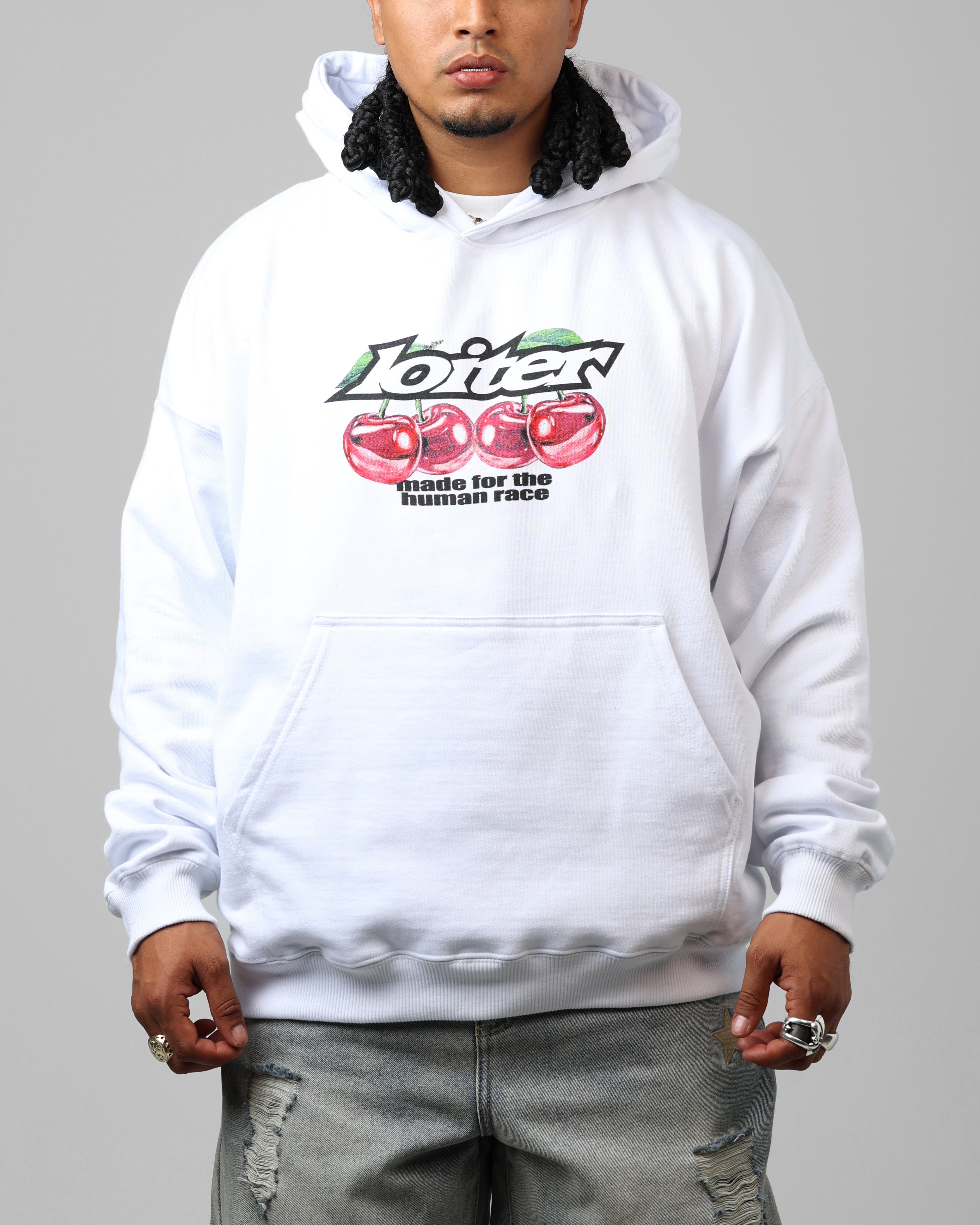Loiter Cherry Pick Hoodie White、mySite、zt4zffjzw
