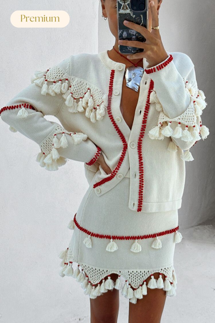 Ivory and Red Jake Skirt、mySite、solidvoid