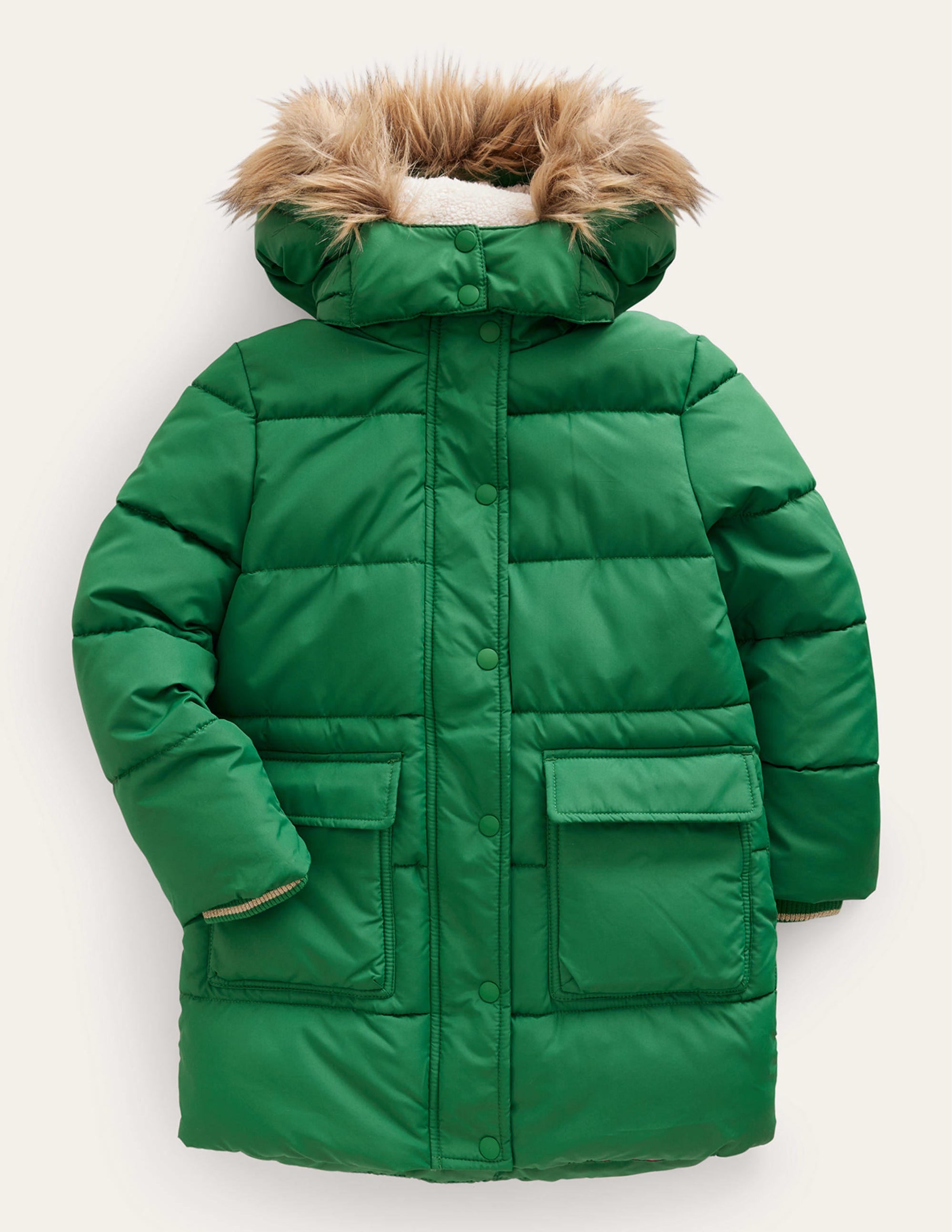  Longline Padded Coat-Deep Green、mySite、ashleygrahame