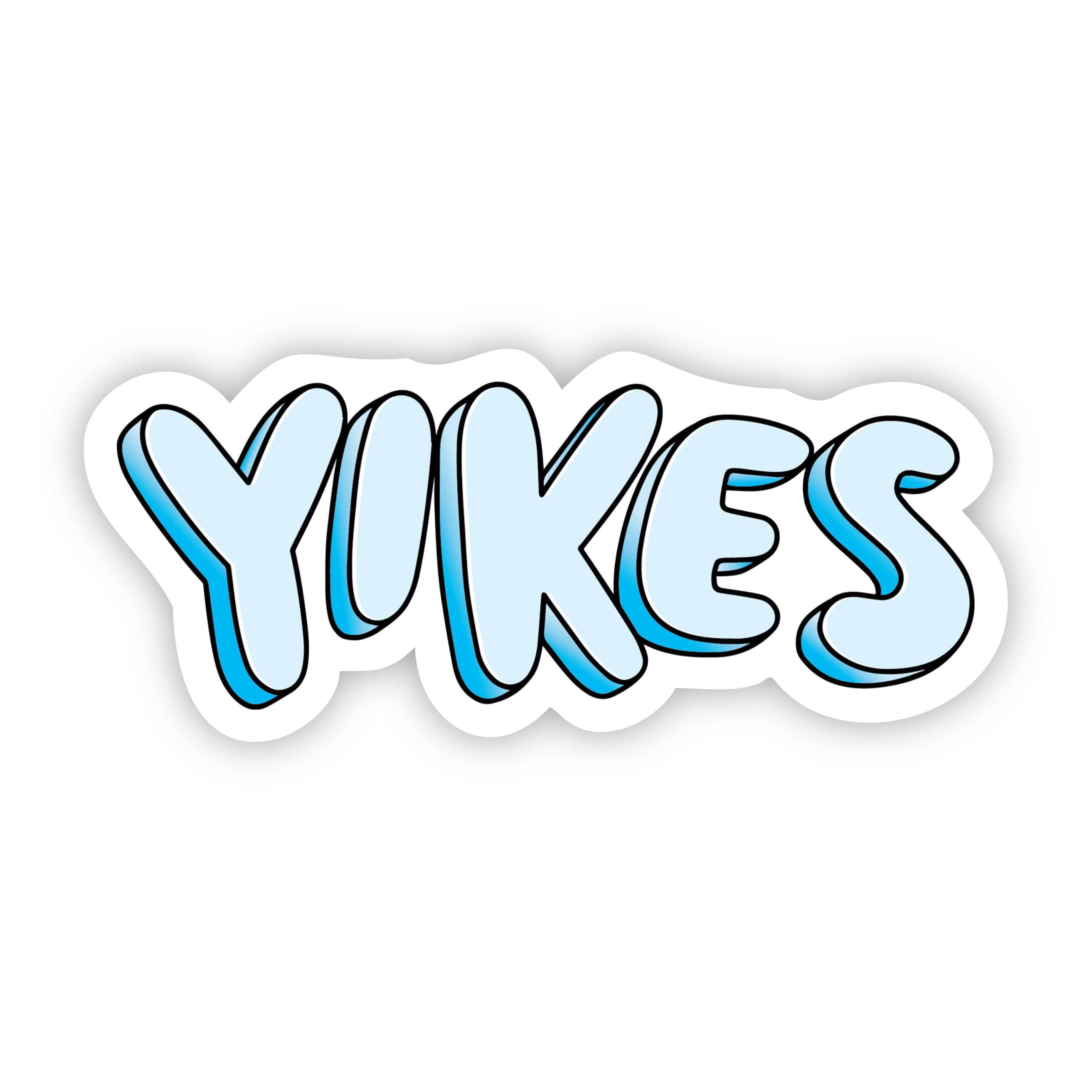  Yikes Blue Aesthetic Sticker、mySite、elrpsem3k