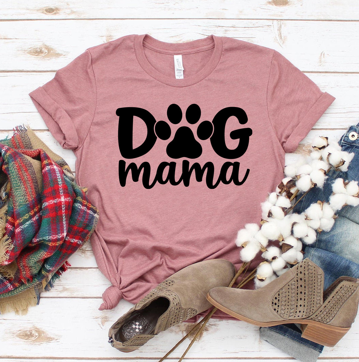 Dog Mama T-shirt、mySite、camillekostekn