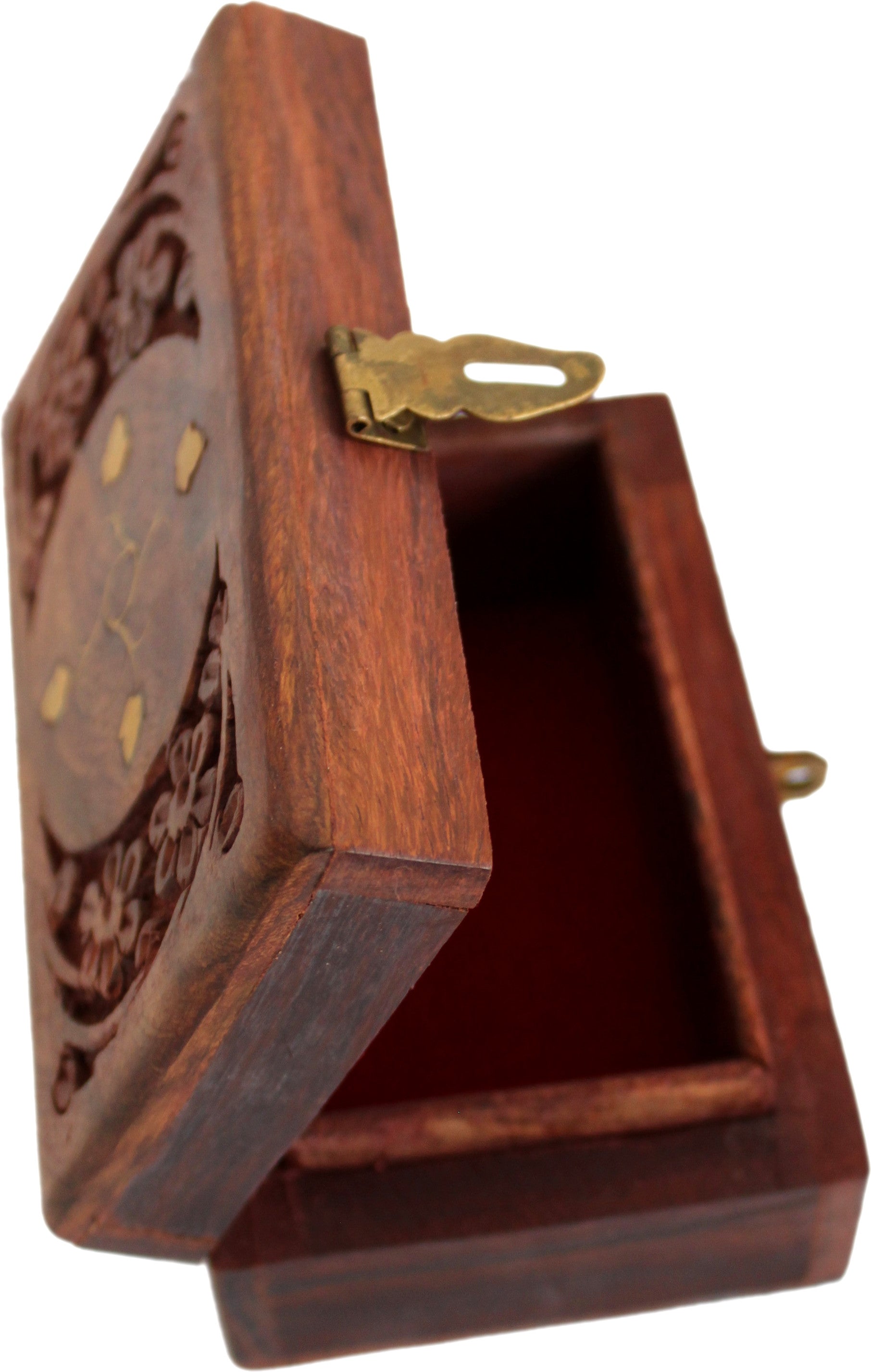  Decorative box - wooden 5 x 3 x 1.4 Inches ( carved by Hand ) by Holy Land Market、mySite、elrpsem3k