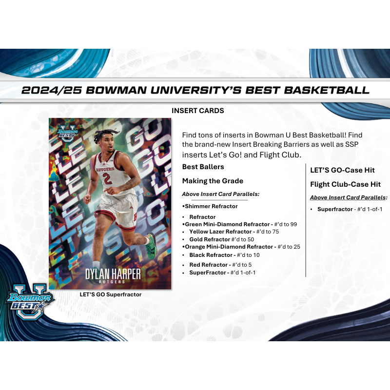 2024/25 Bowman University Best Basketball Hobby Box、mySite、waistdrama