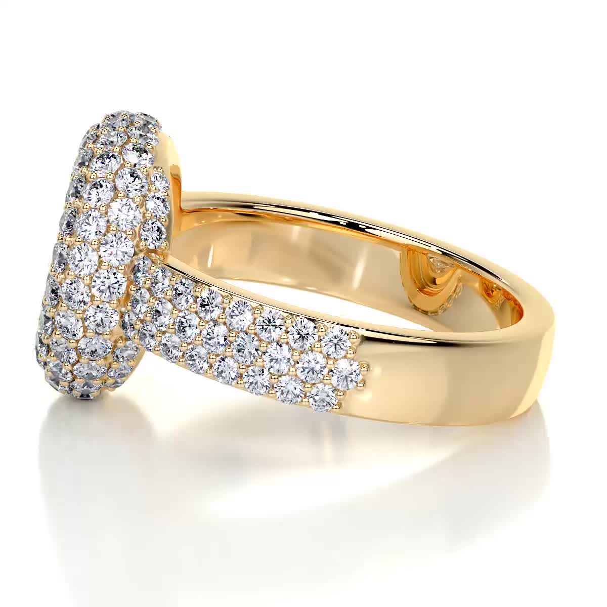 Reagan Diamond Engagement Ring -18K Yellow Gold、mySite、hinf8tx79