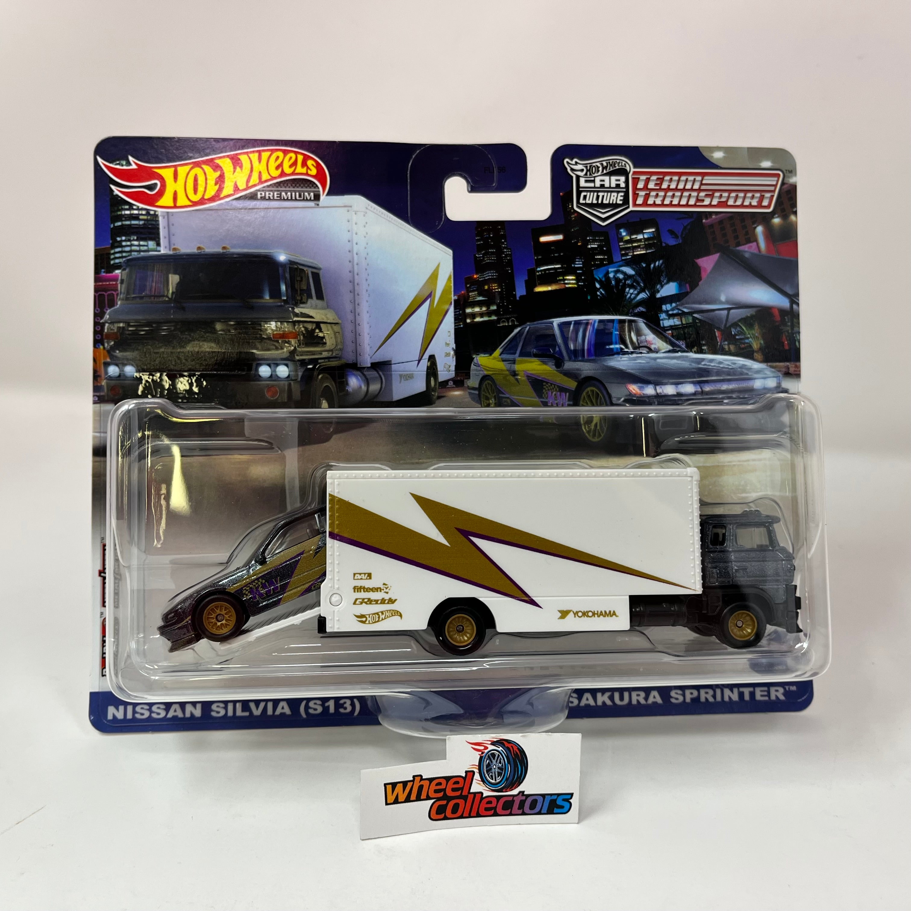 Nissan Silvia S13 & Sakura Sprinter * 2023 Hot Wheels Team Transport Car Culture Case T、mySite、hgirdovlk