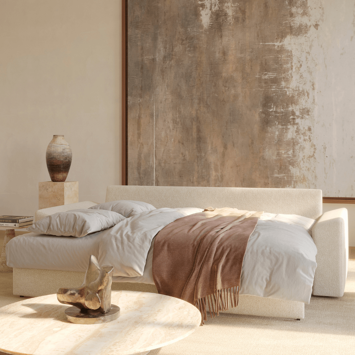 Vilander Sleeper Sofa with Cushion Arms、mySite、neckold