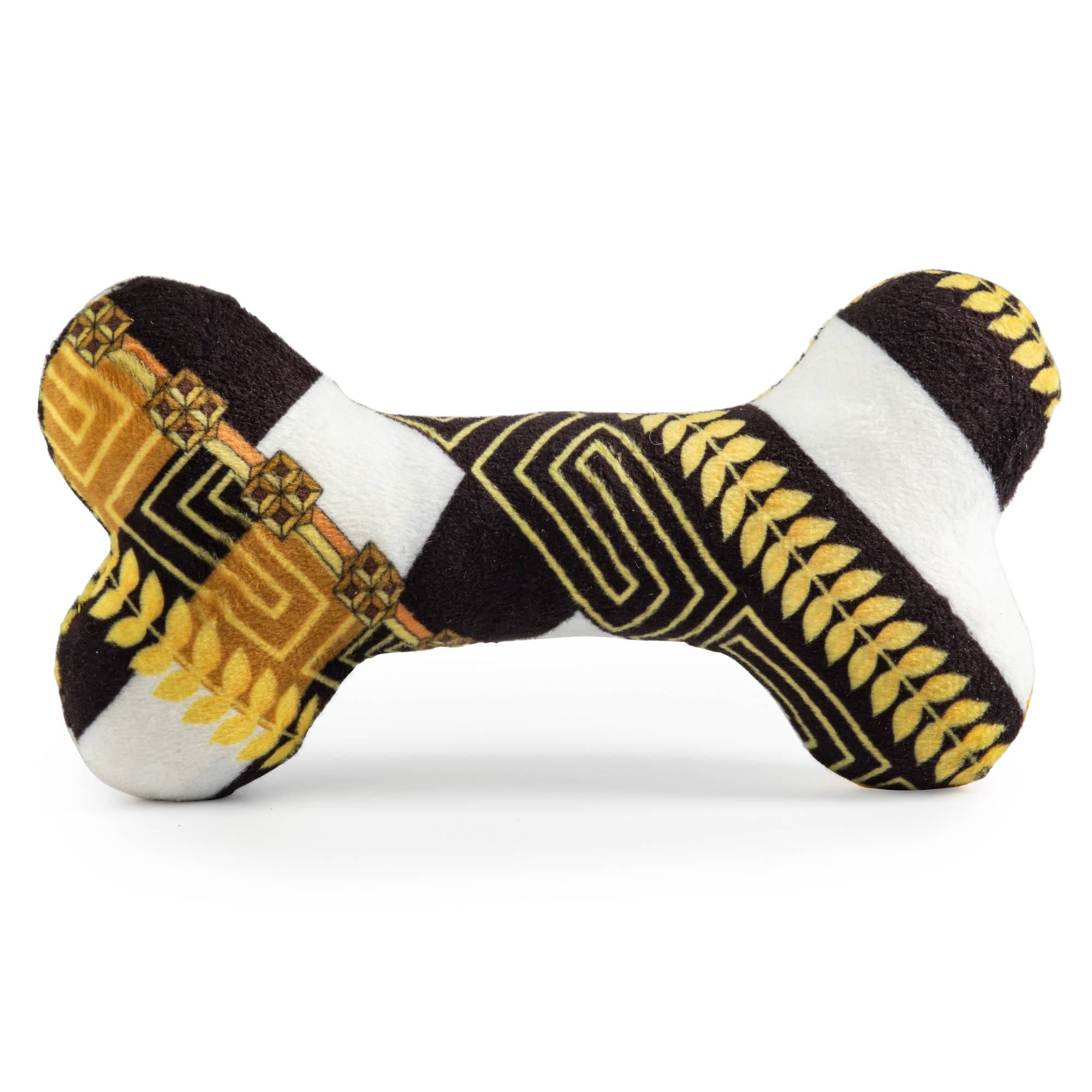 Fursace Bone for Dogs with Squeaker Inside Plush Parody Pet Chew Toy、mySite、g9winljtr
