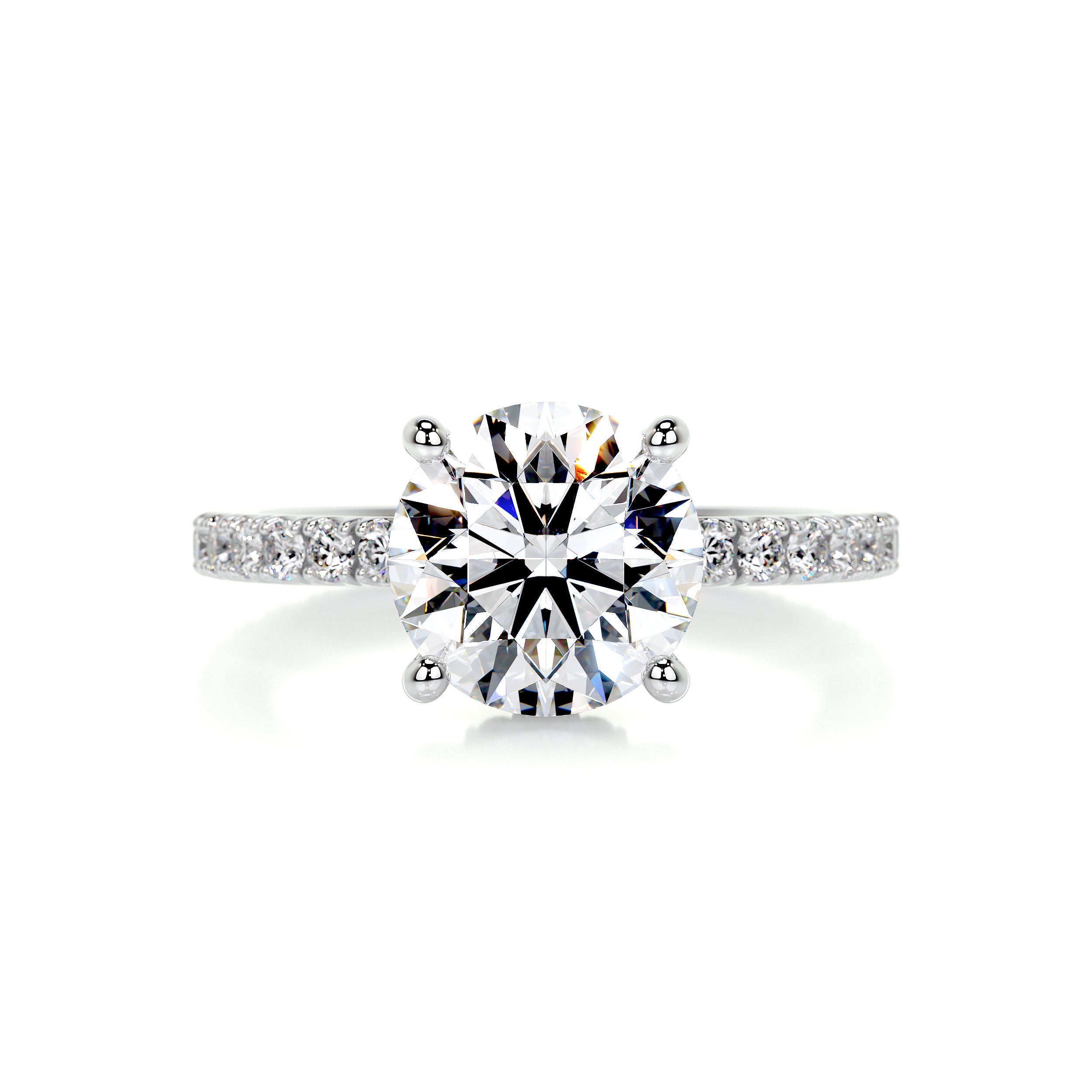 Nellie Diamond Engagement Ring -18K White Gold、mySite、hinf8tx79