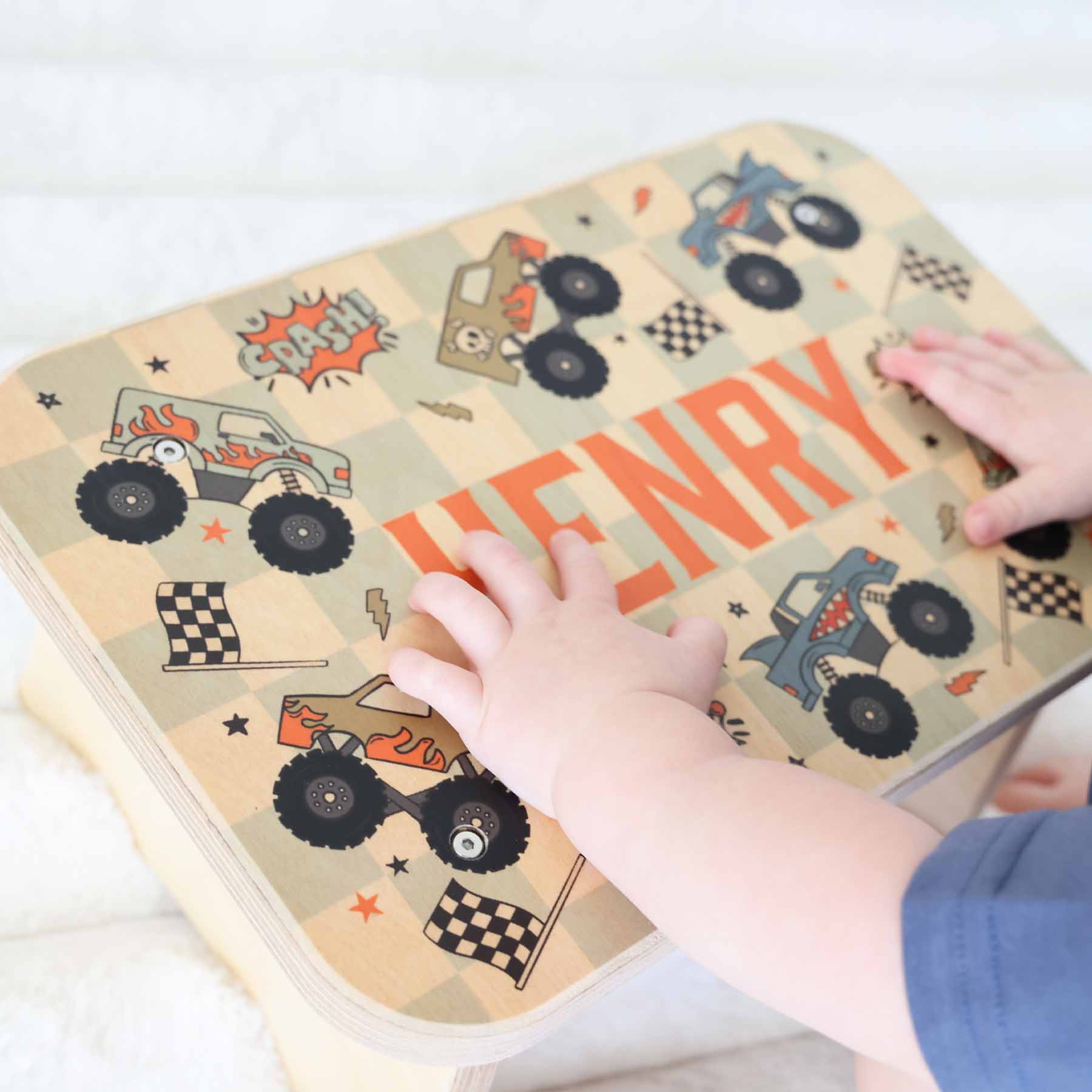  Kids Personalized Step Stool | Big Wheelin'、mySite、layawaytickets