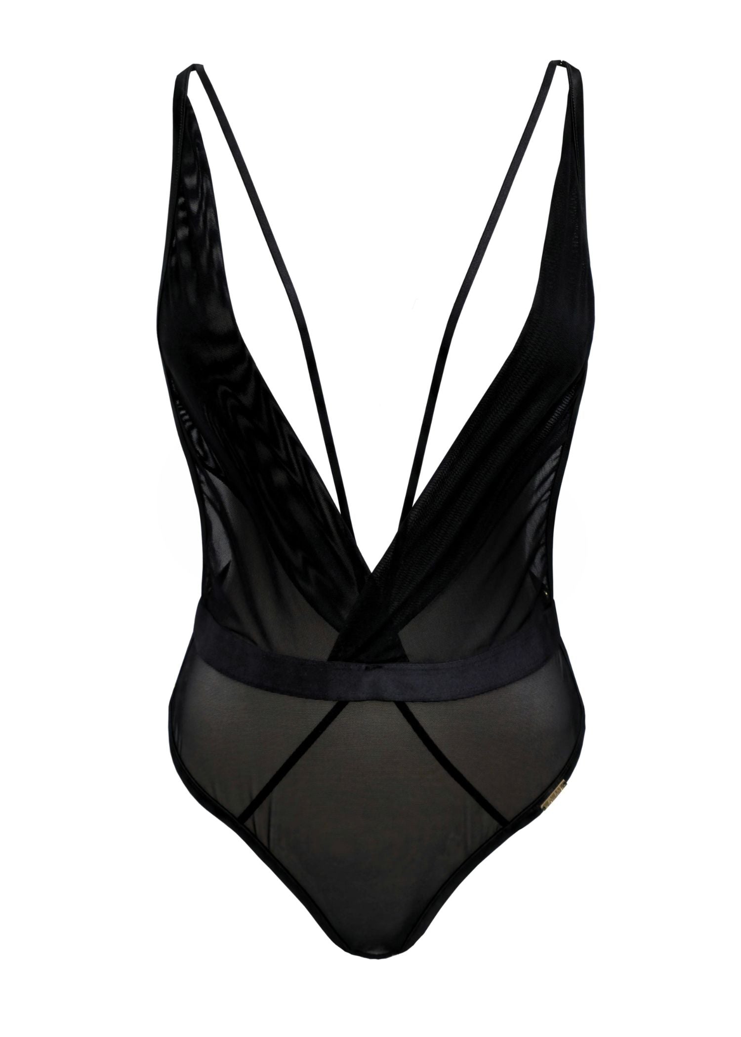  SHEER Deep V Backless Body (Black)、mySite、justintrudeaud